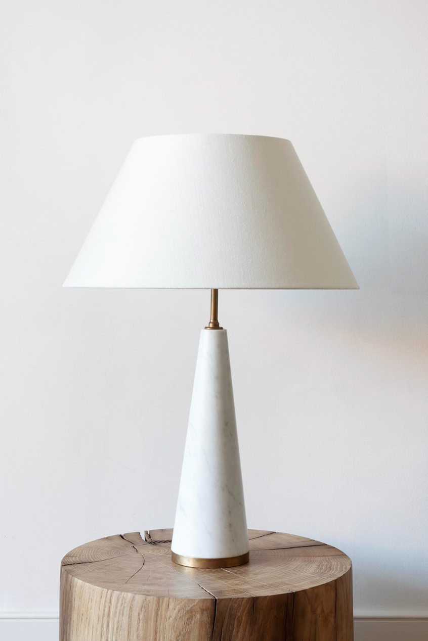 MARBLE CONE LAMP