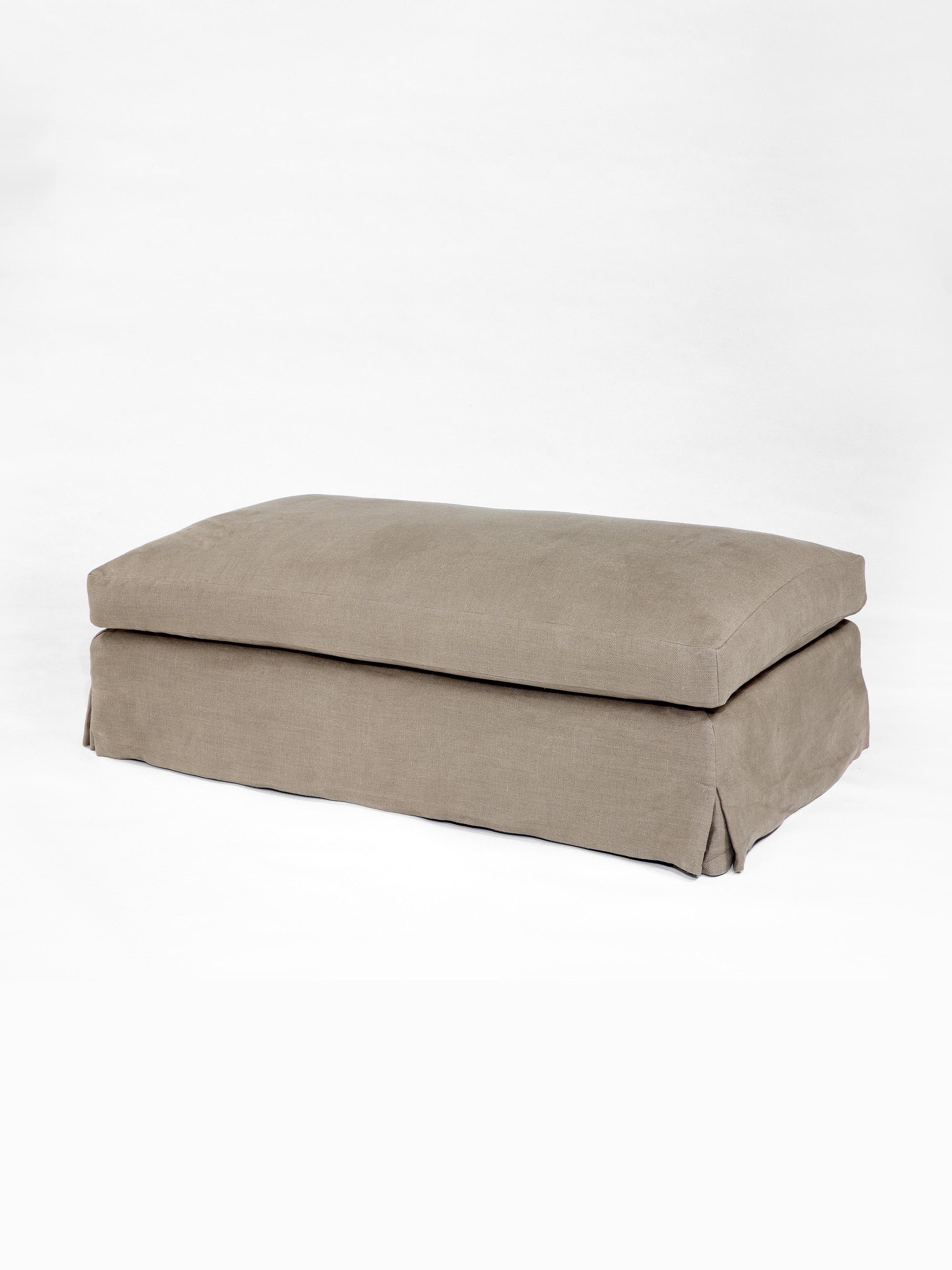 Upholstered Ottoman with Cushion