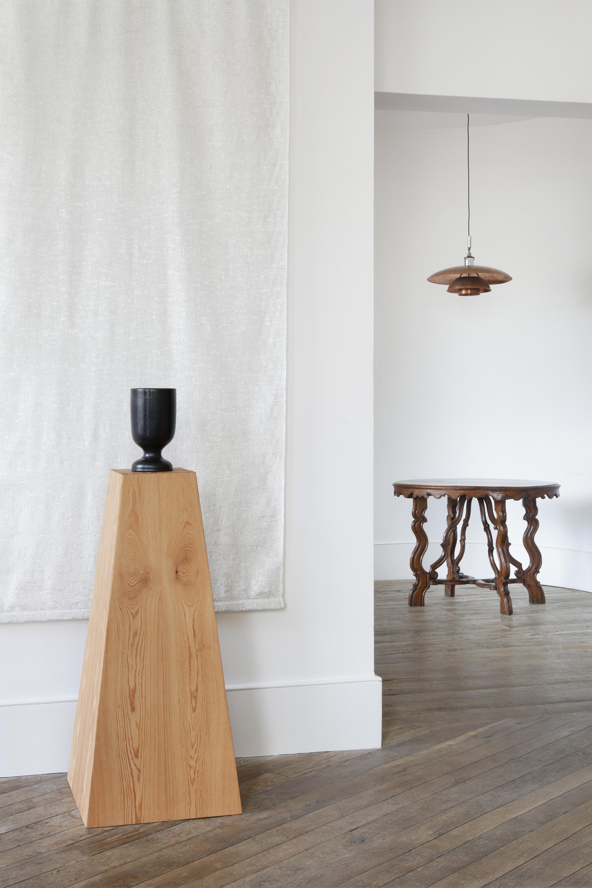 Sculptural Pine Plinth