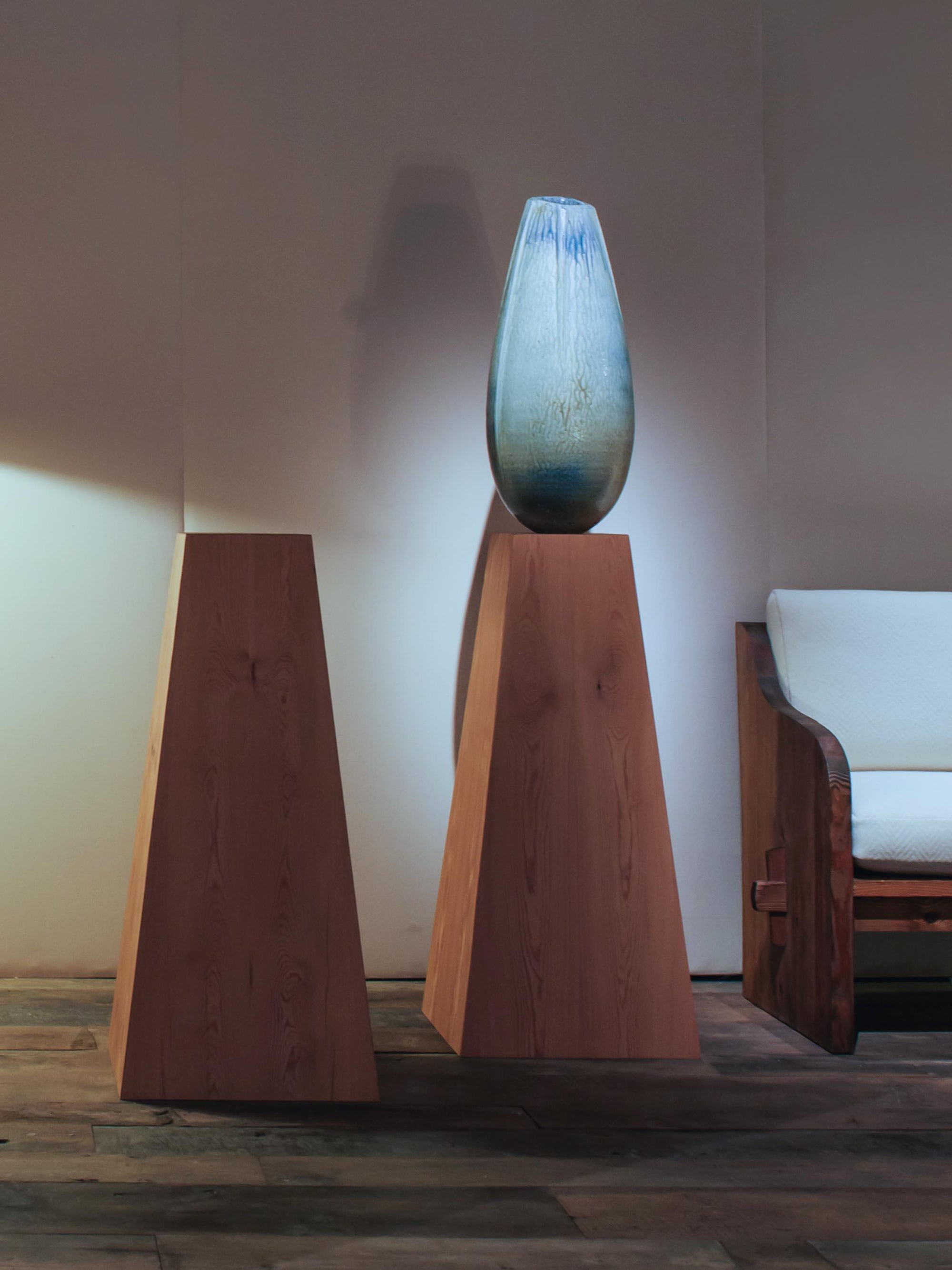 Sculptural Pine Plinth