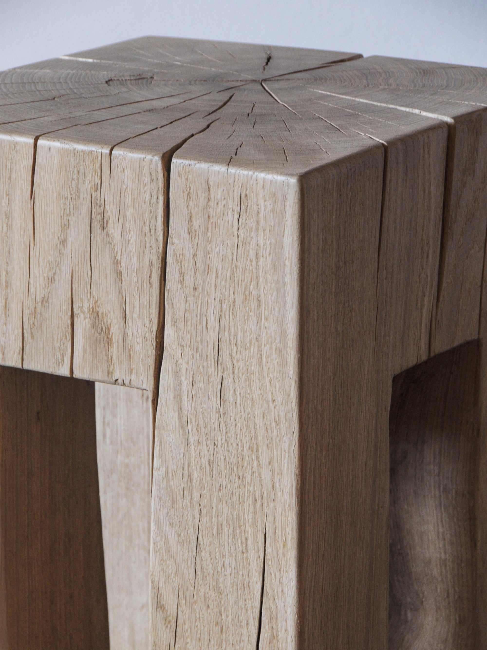 Carved Oak Side Table