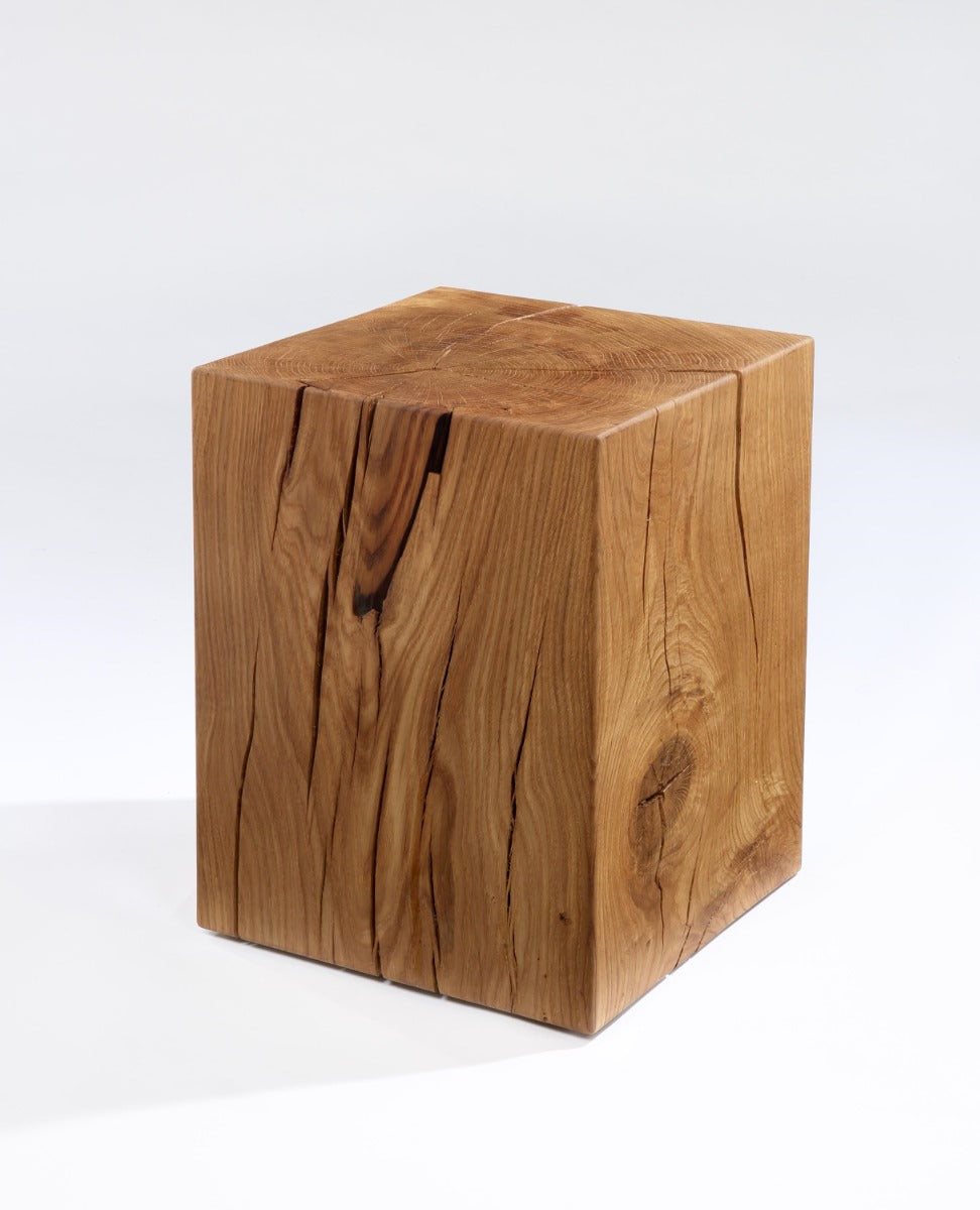 Solid Oak Cube Table