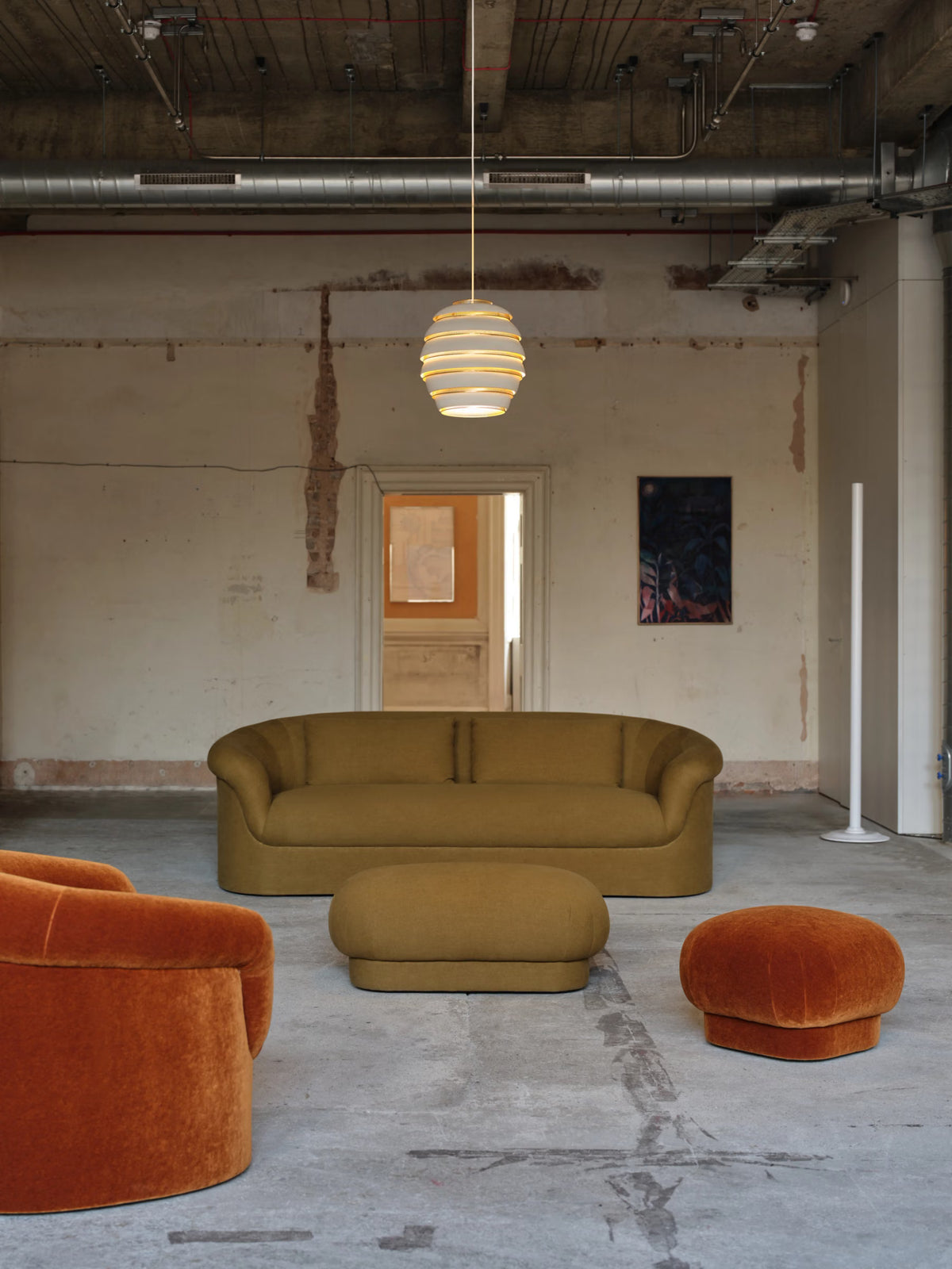 Roll Top Ottoman Mini