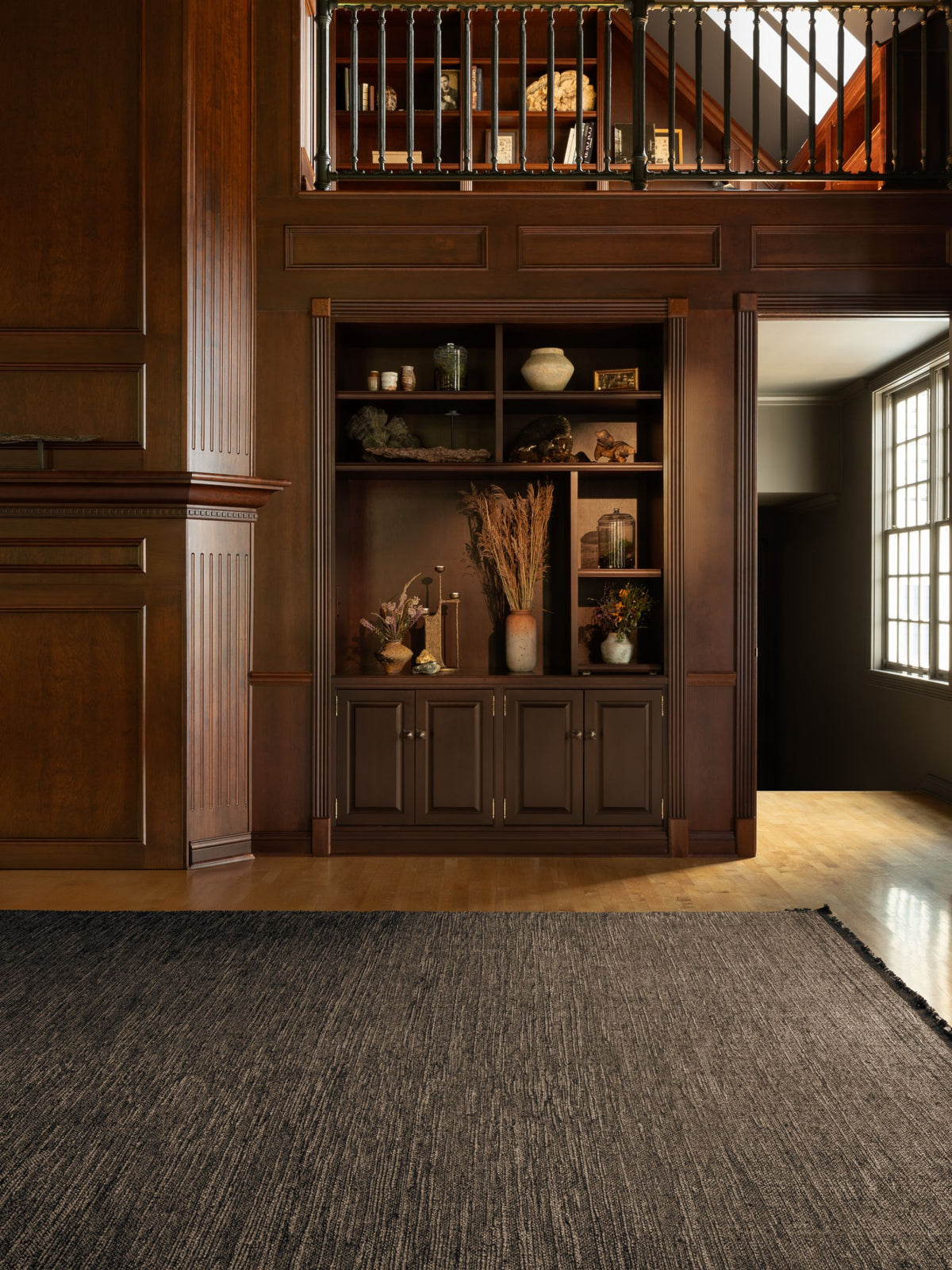 Burlap in Grey