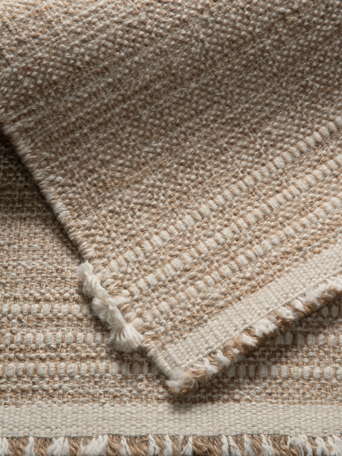 Burlap in Natural White