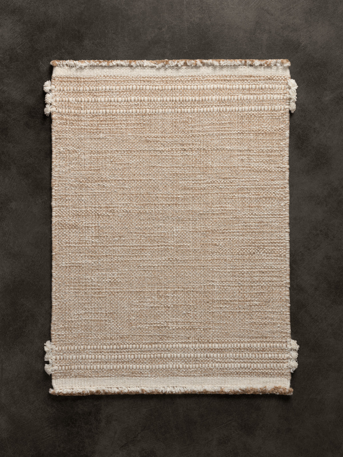Burlap in Natural White
