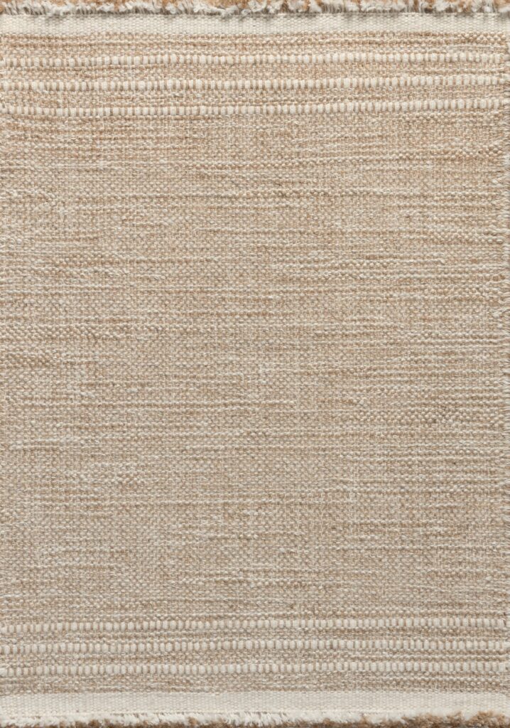 Burlap in Natural White