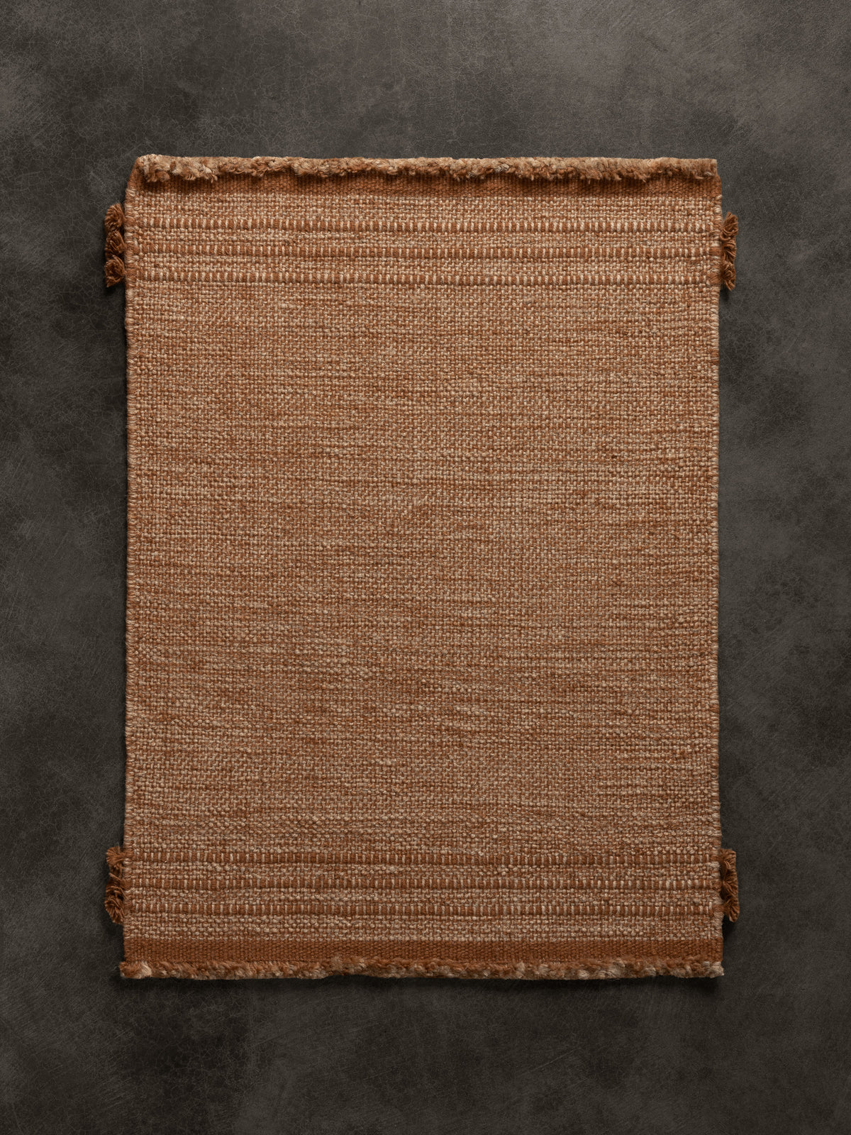 Burlap in Terracotta