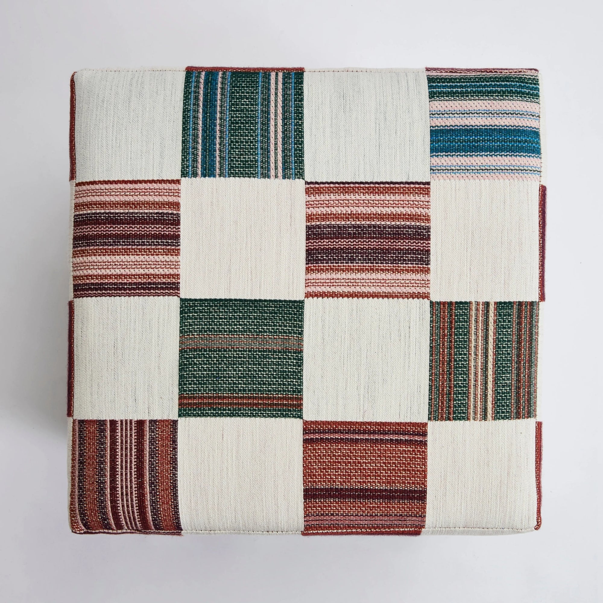 The Cube Stool Patch Madder