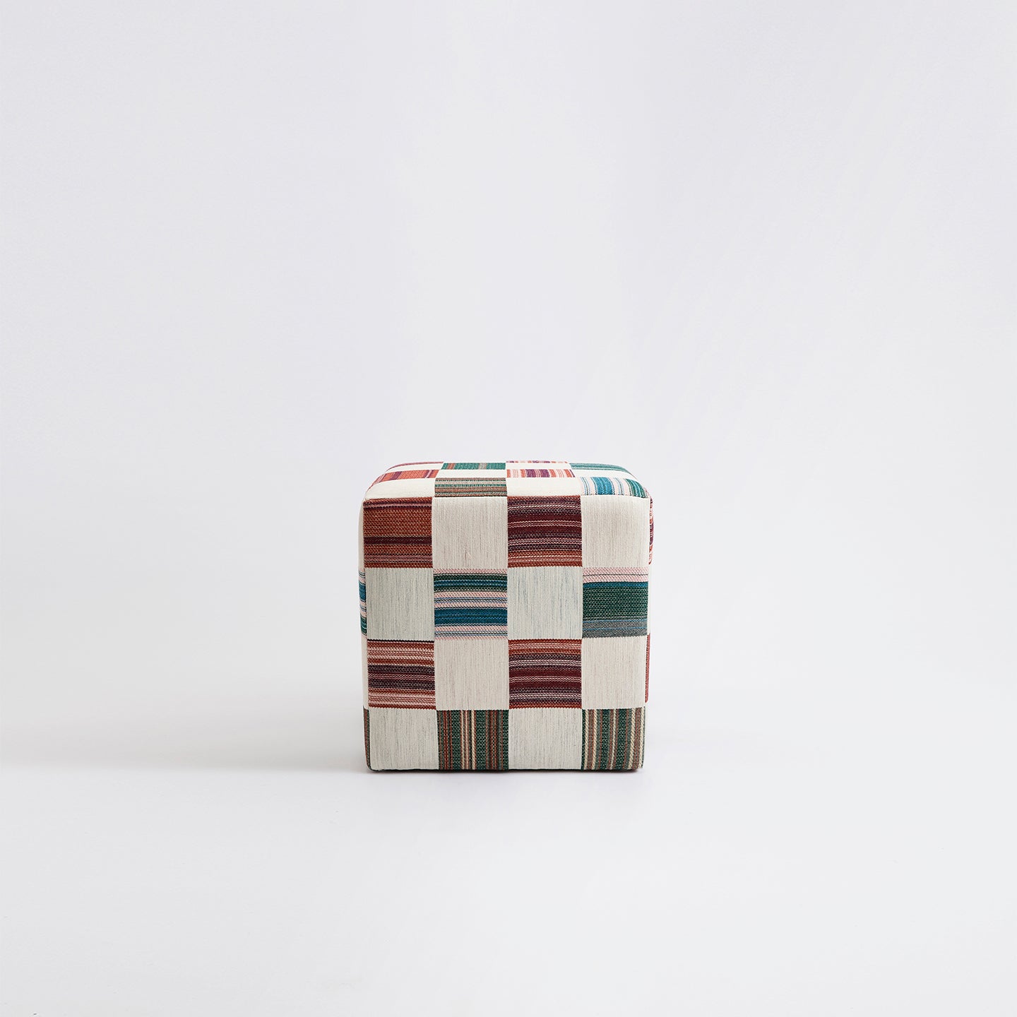 The Cube Stool Patch Madder