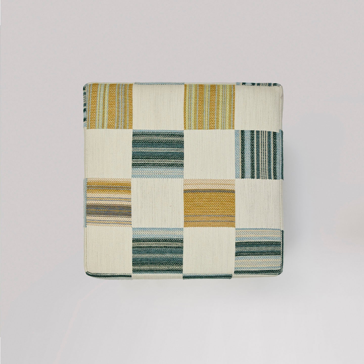 The Cube Stool Patch Cerulean