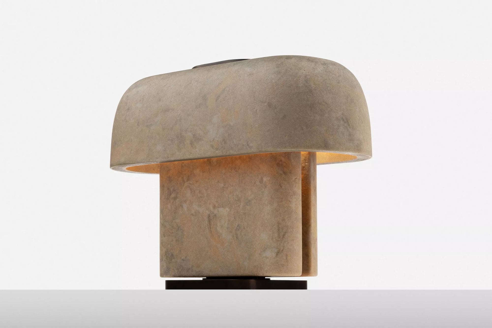 Esca Table Lamp No 1 in Cast Mineral