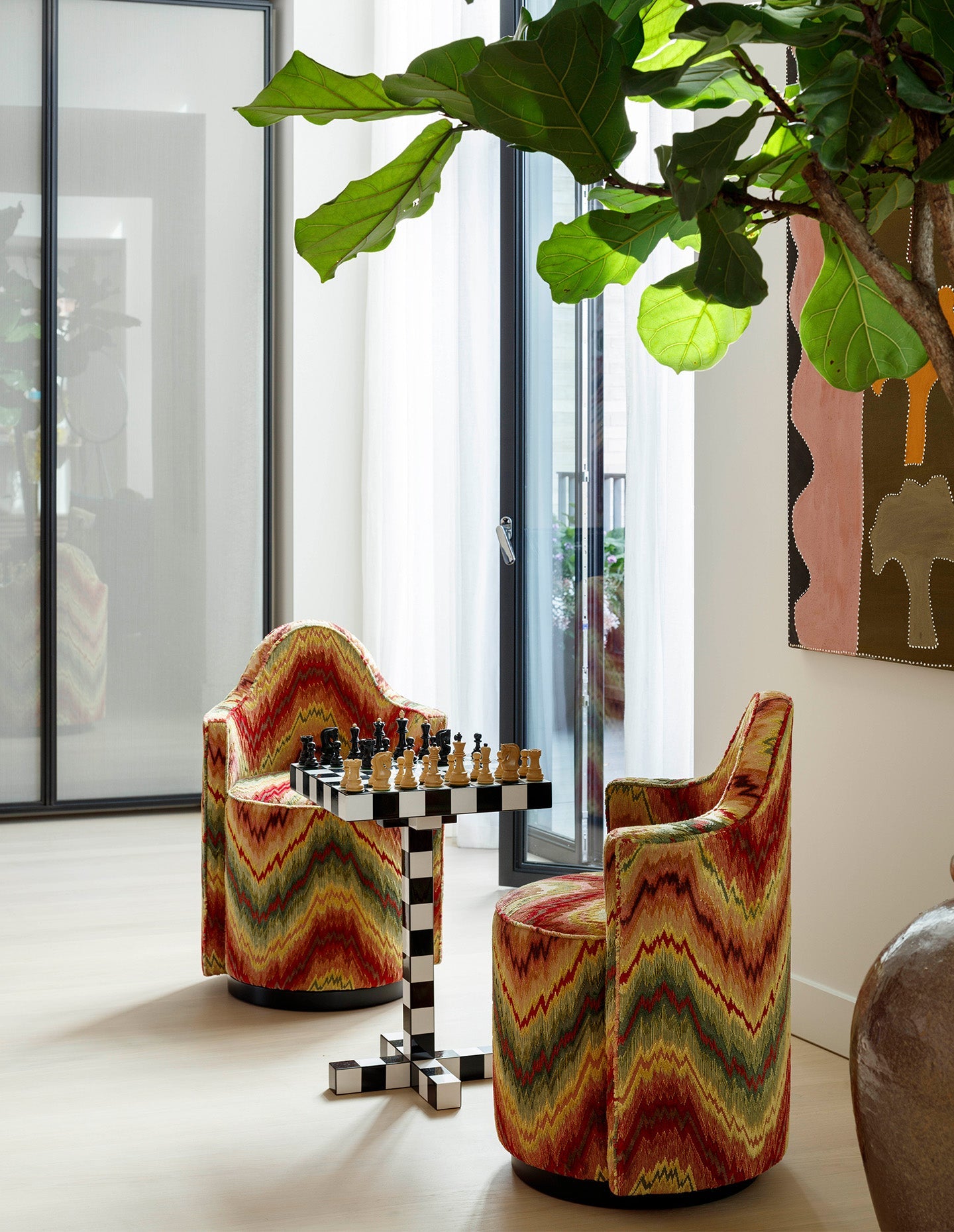 The Chess Swivel Chair