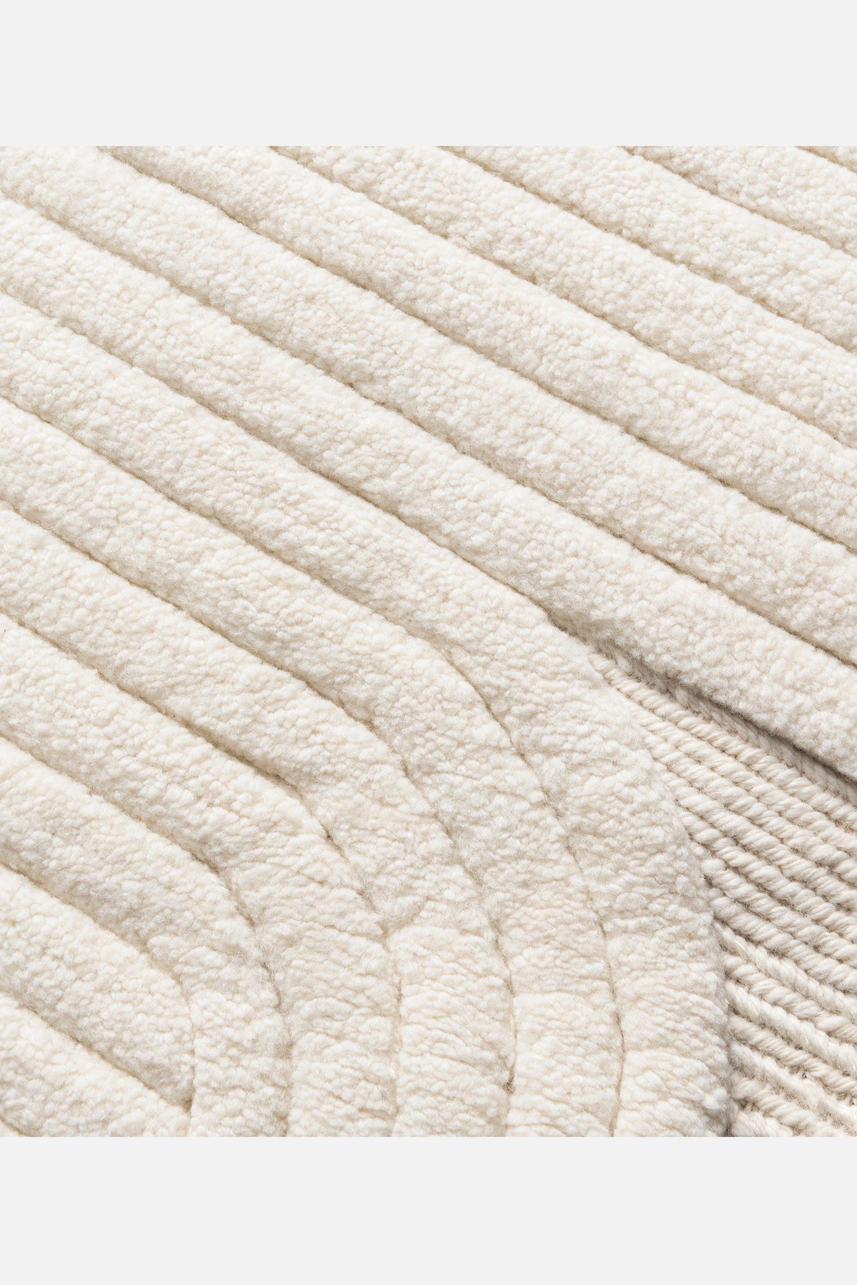 Furrow in Natural White
