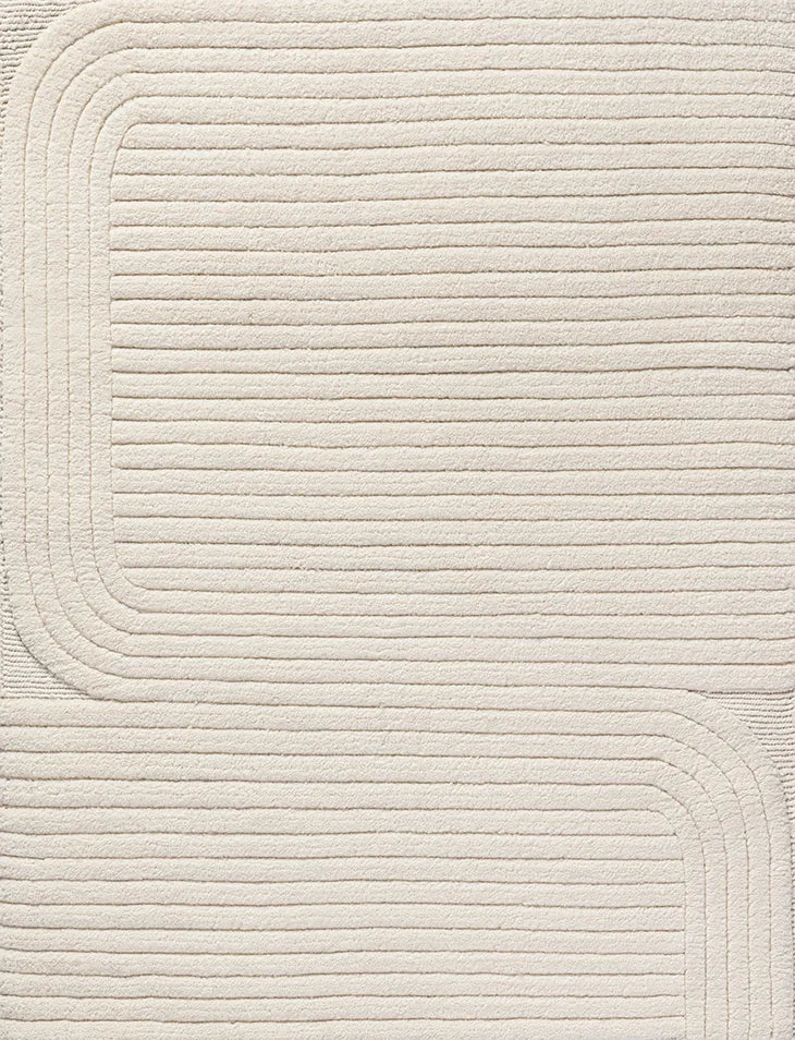 Furrow in Natural White
