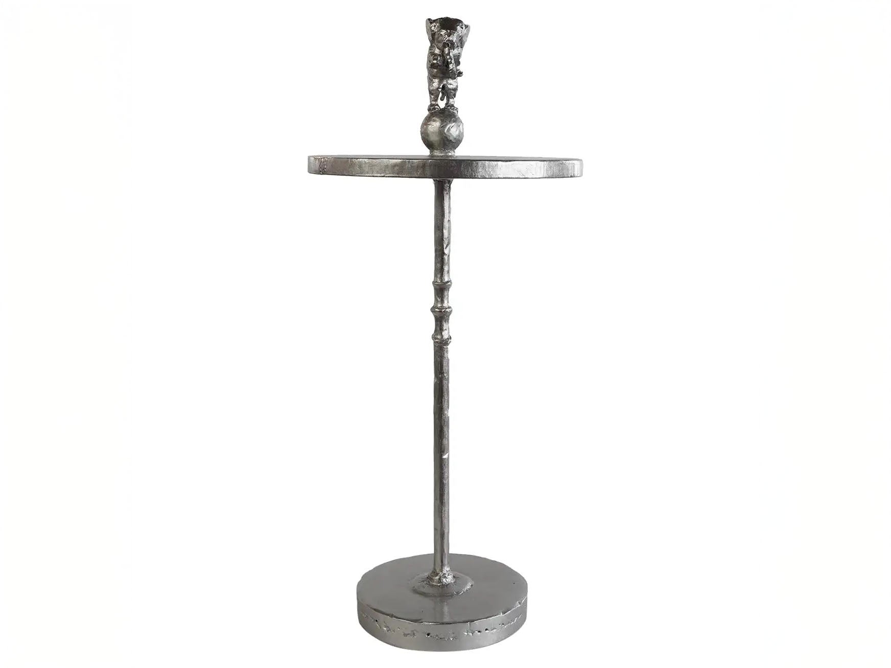 SPIRIT TABLE - PALLADIUM LEAF FINISH