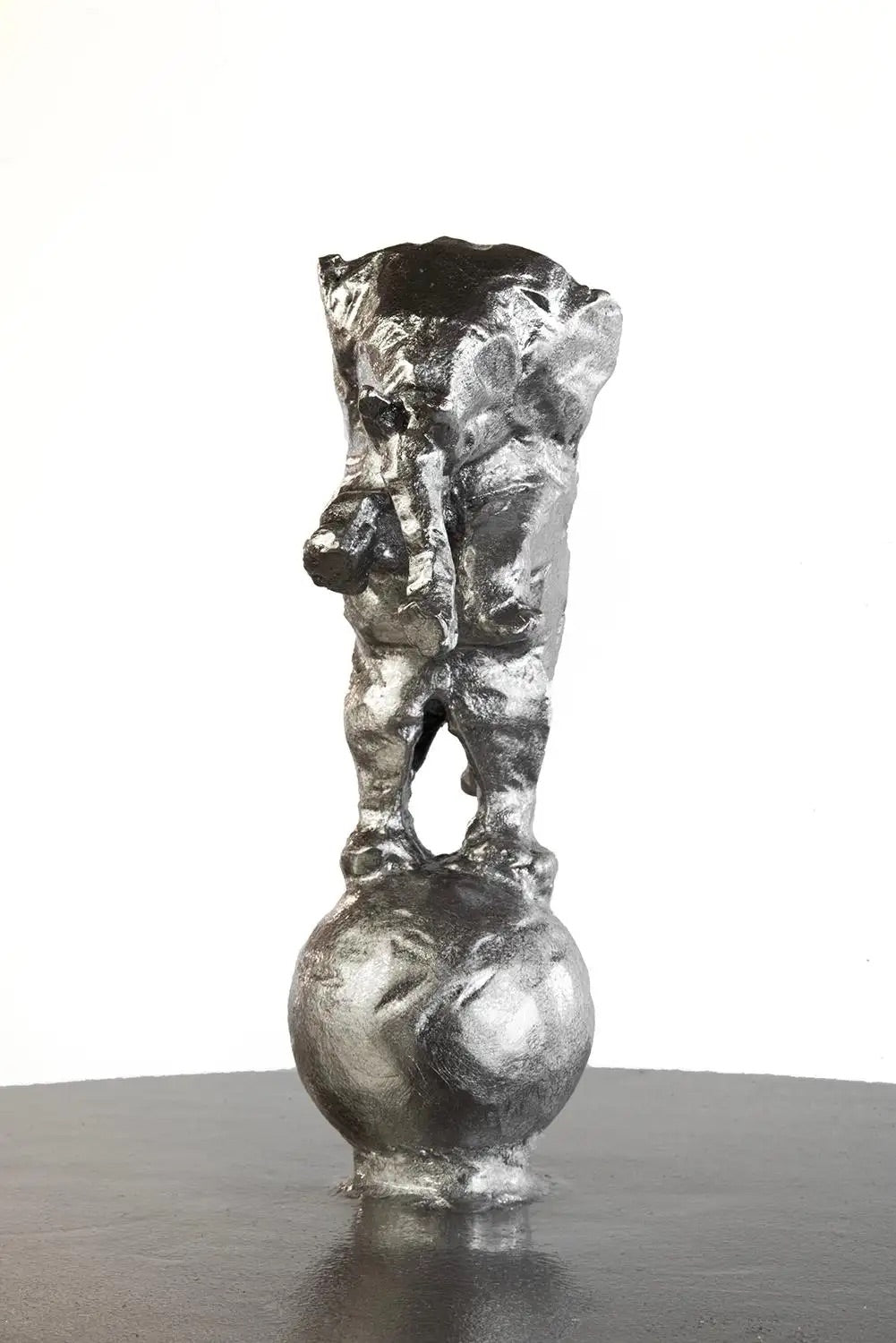 SPIRIT TABLE - PALLADIUM LEAF FINISH