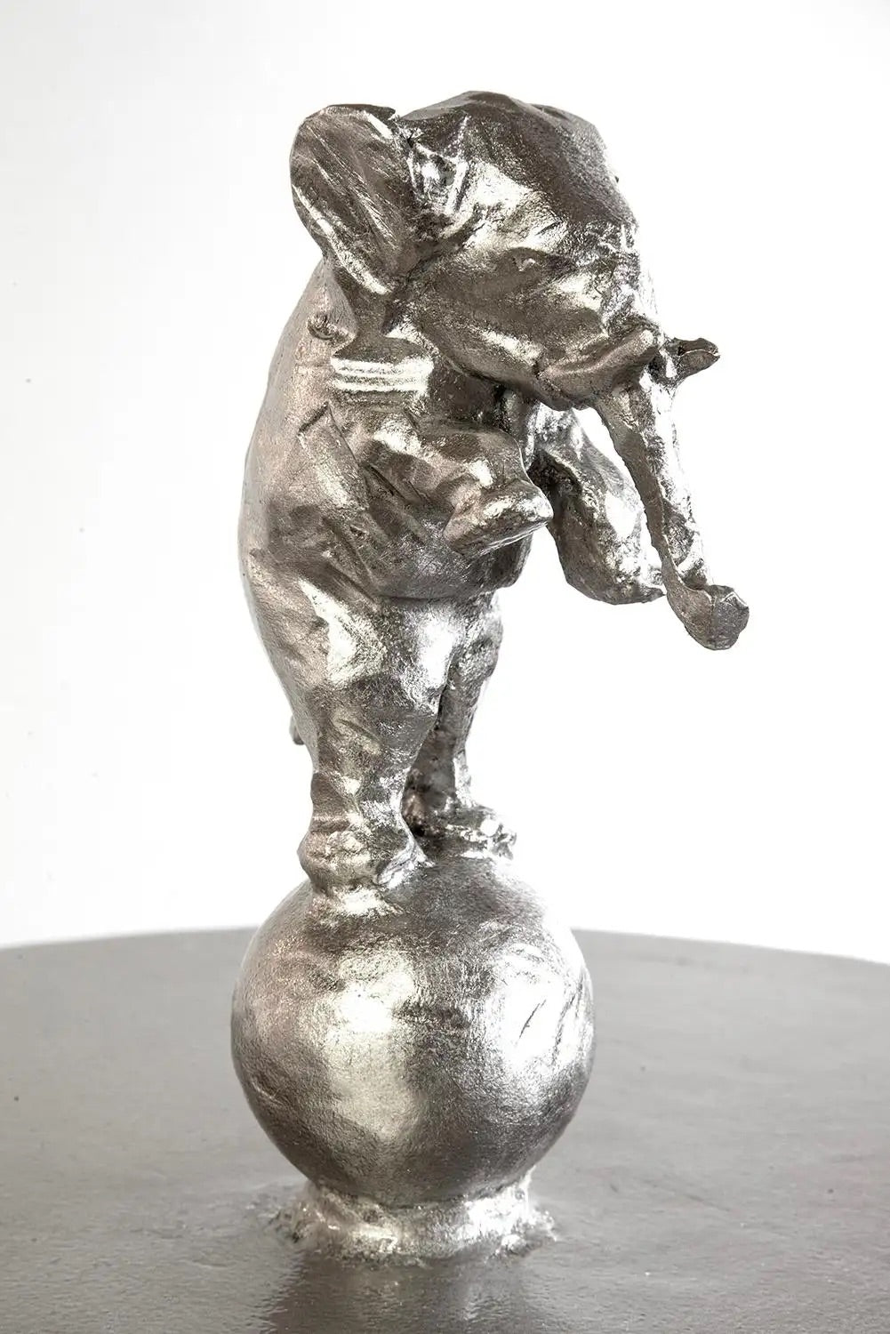 SPIRIT TABLE - PALLADIUM LEAF FINISH