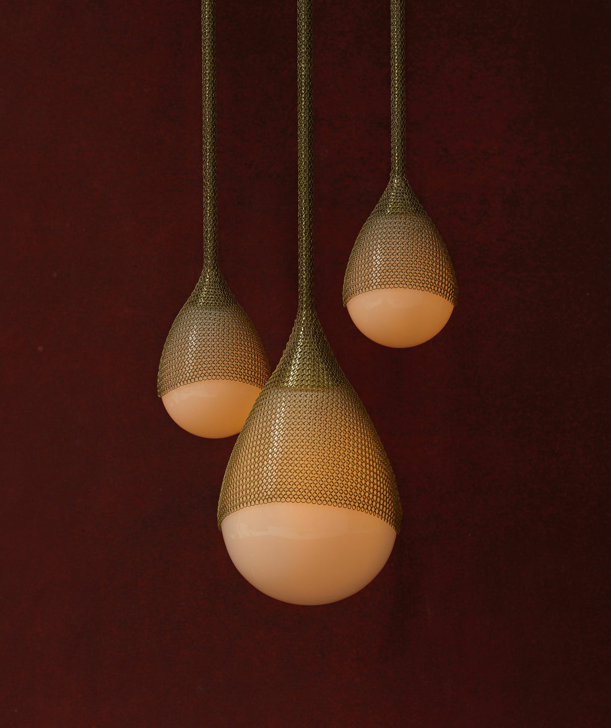 Large Armor Pendant – 3 Cluster