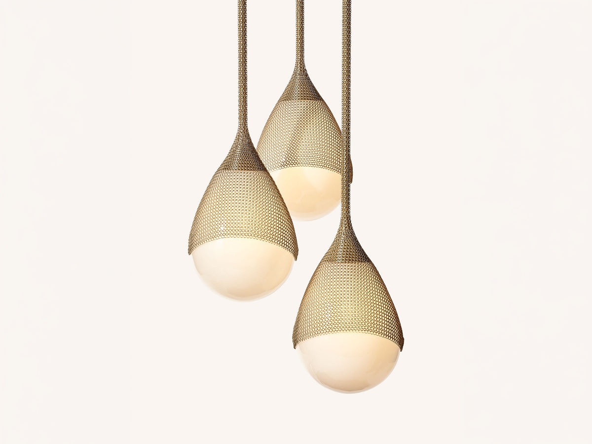 Large Armor Pendant – 3 Cluster