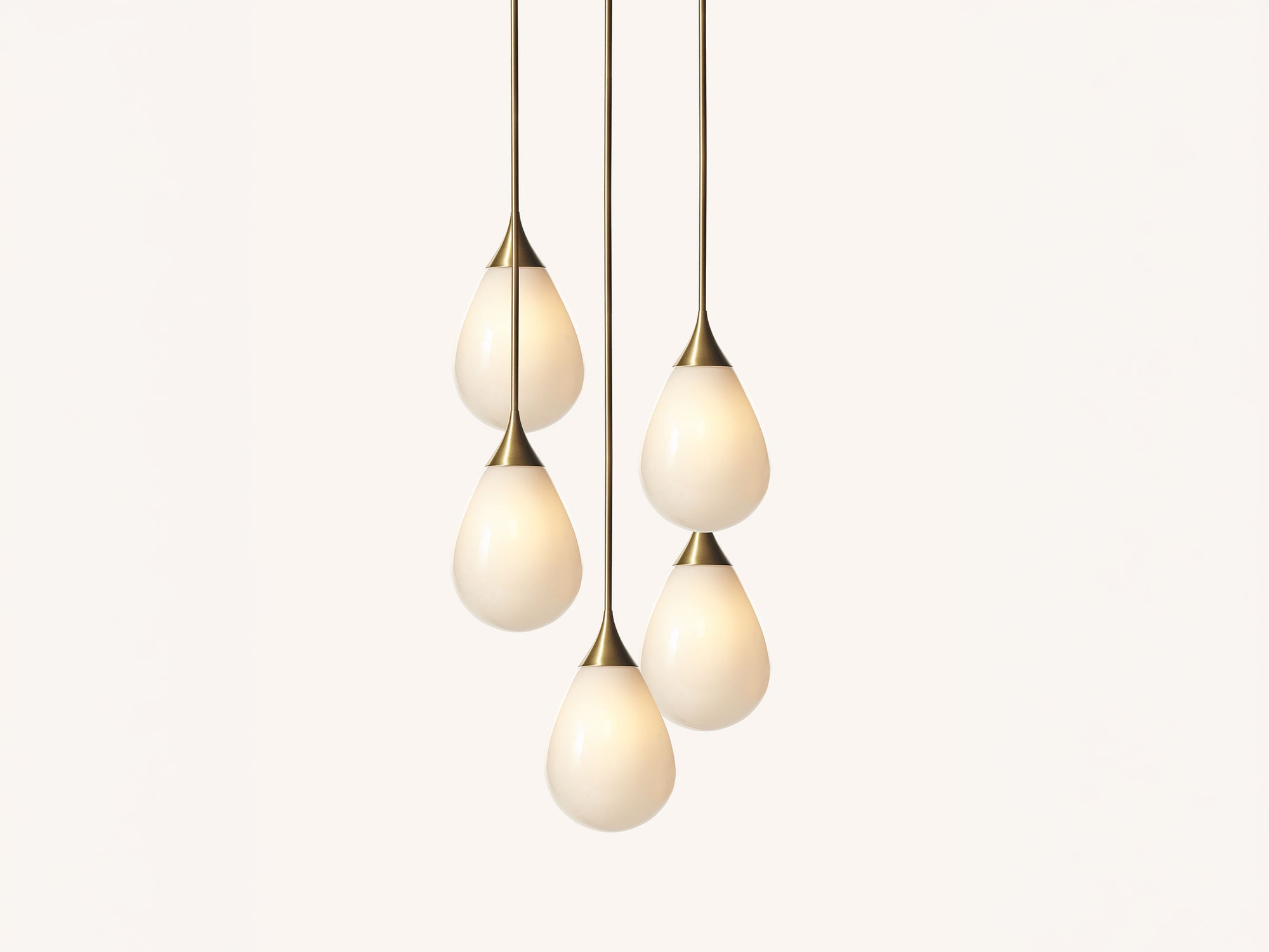 Large Teardrop Pendant – 5 Cluster