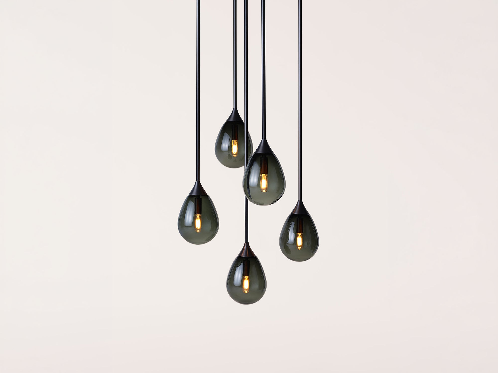 Small Teardrop Pendant – 5 Cluster
