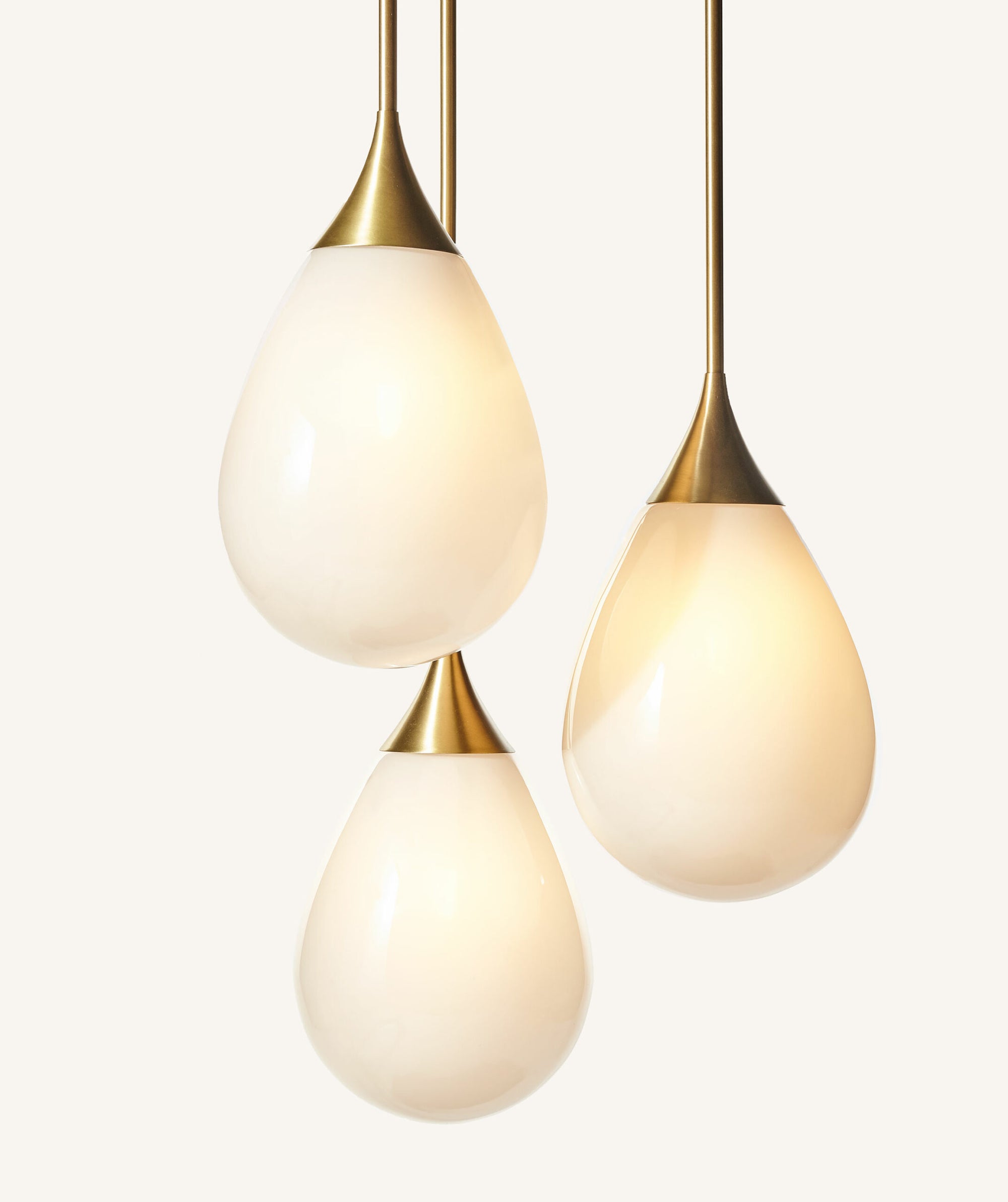Small Teardrop Pendant – 3 Cluster
