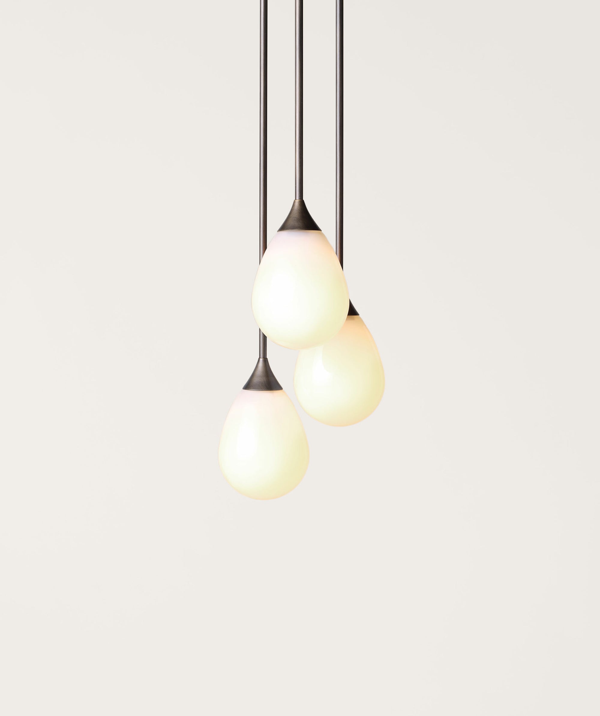 Large Teardrop Pendant – 3 Cluster