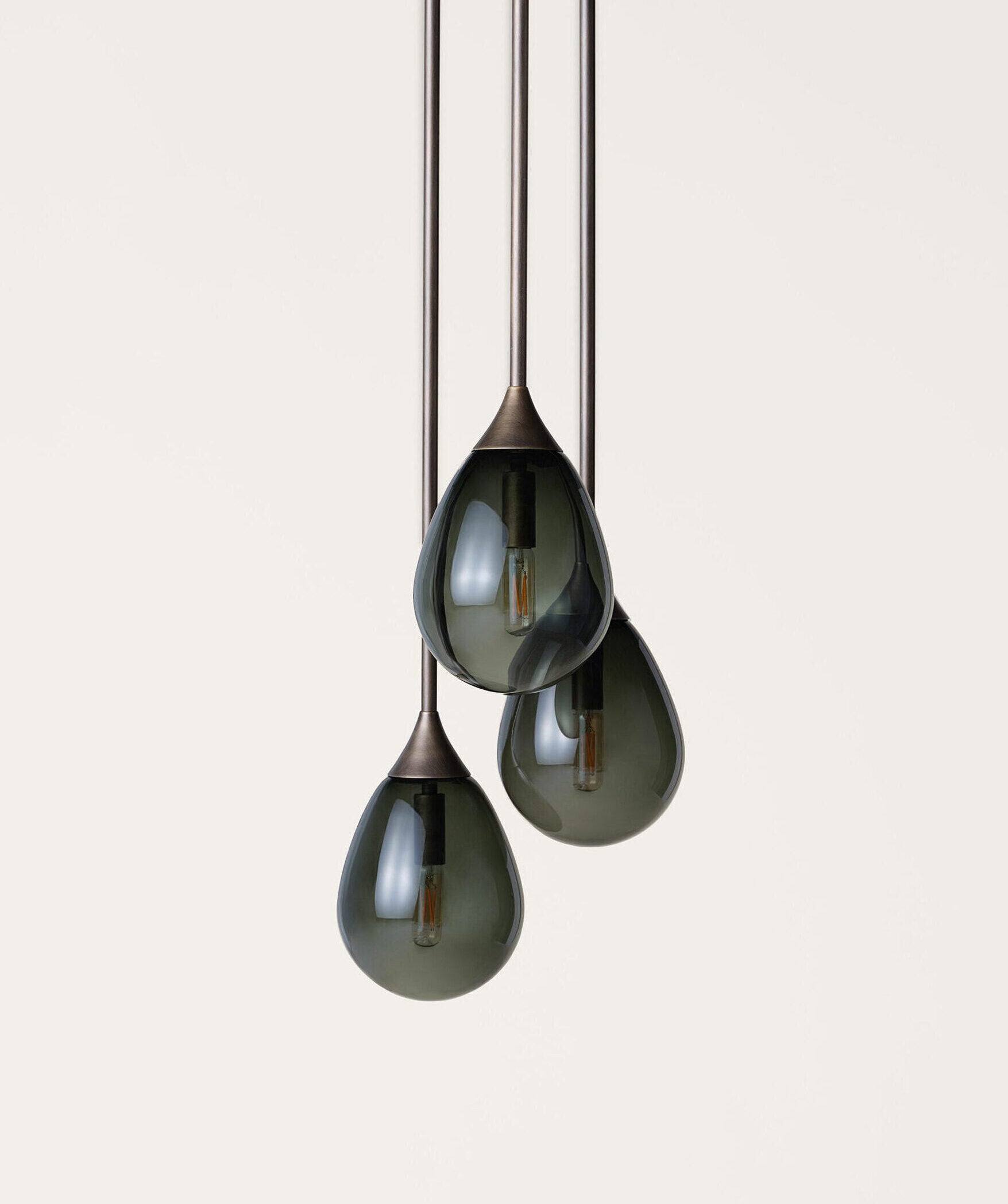 Large Teardrop Pendant – 3 Cluster