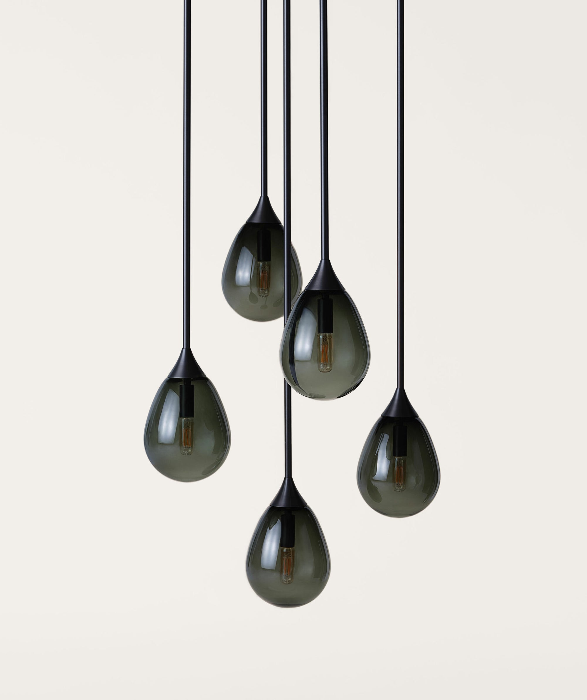 Small Teardrop Pendant – 5 Cluster