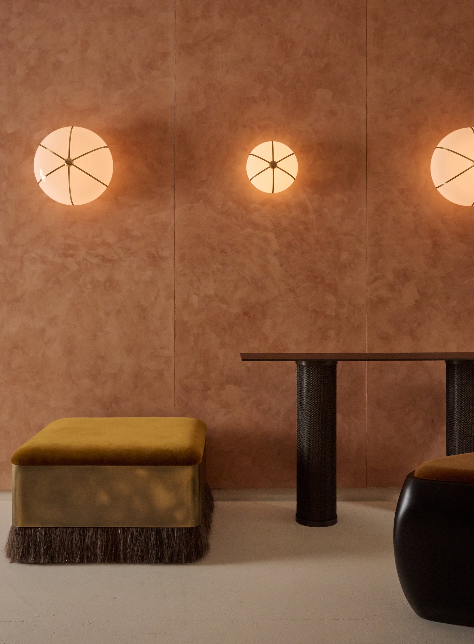 Rib Sconce – Small Sphere