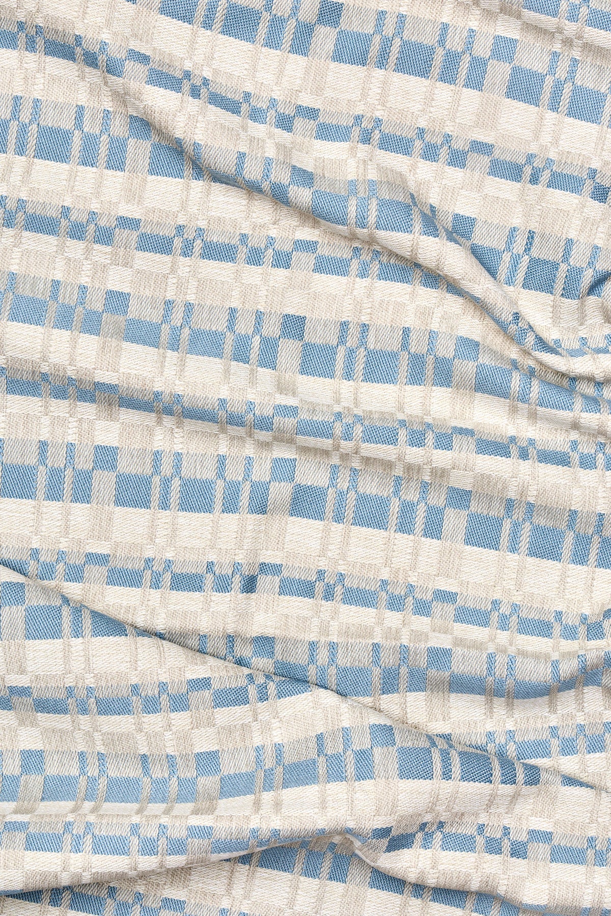 Indoor-Outdoor Commune Shaker Plaid in Sky