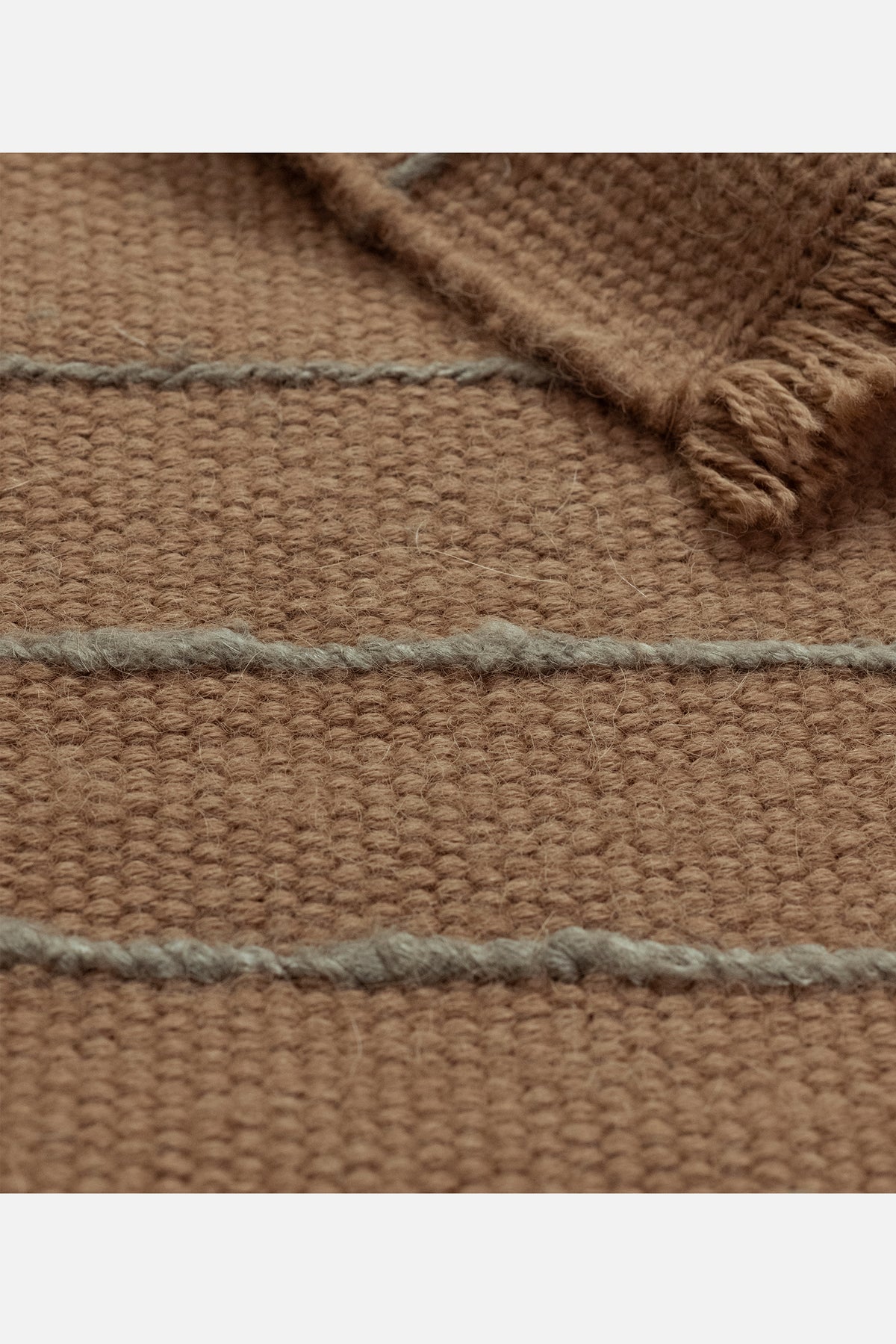Lines in Camel Grey