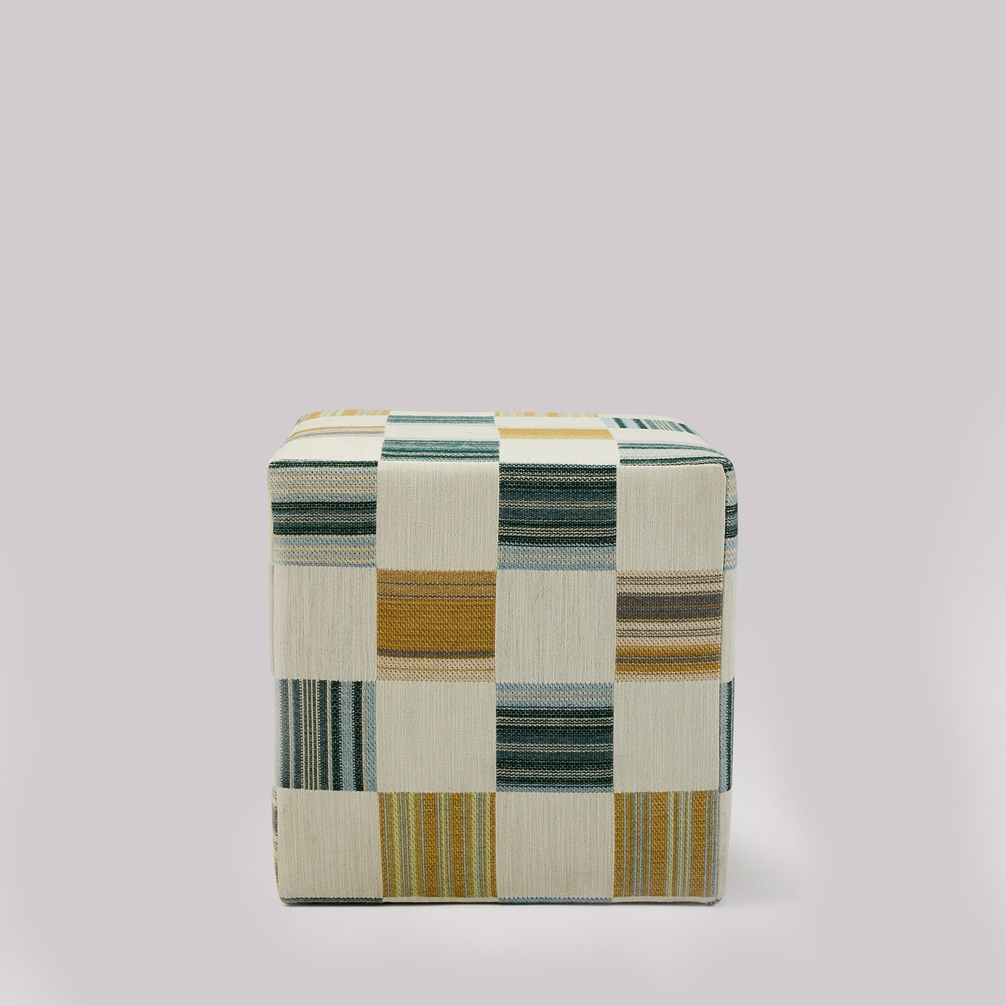The Cube Stool Patch Cerulean