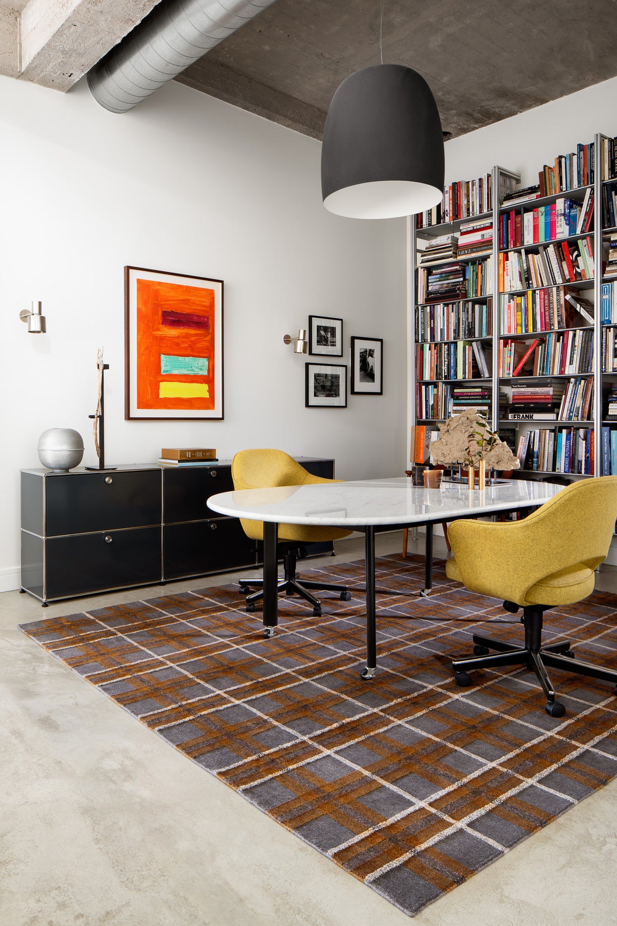Plaid in Grey Cognac