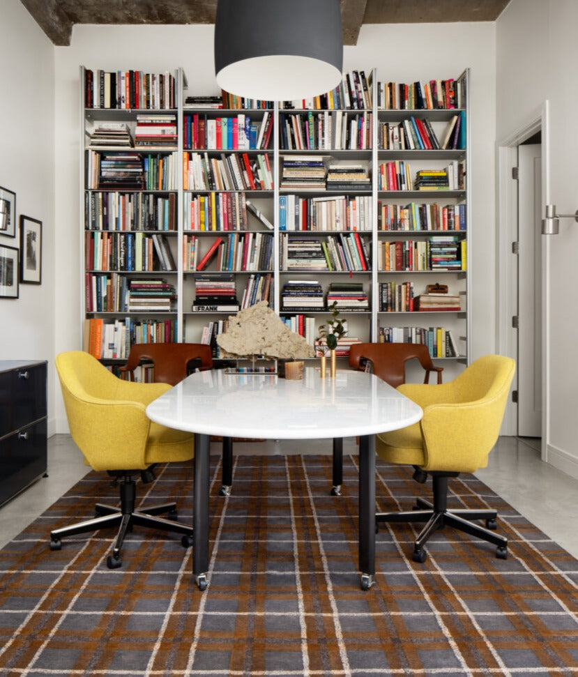 Plaid in Grey Cognac
