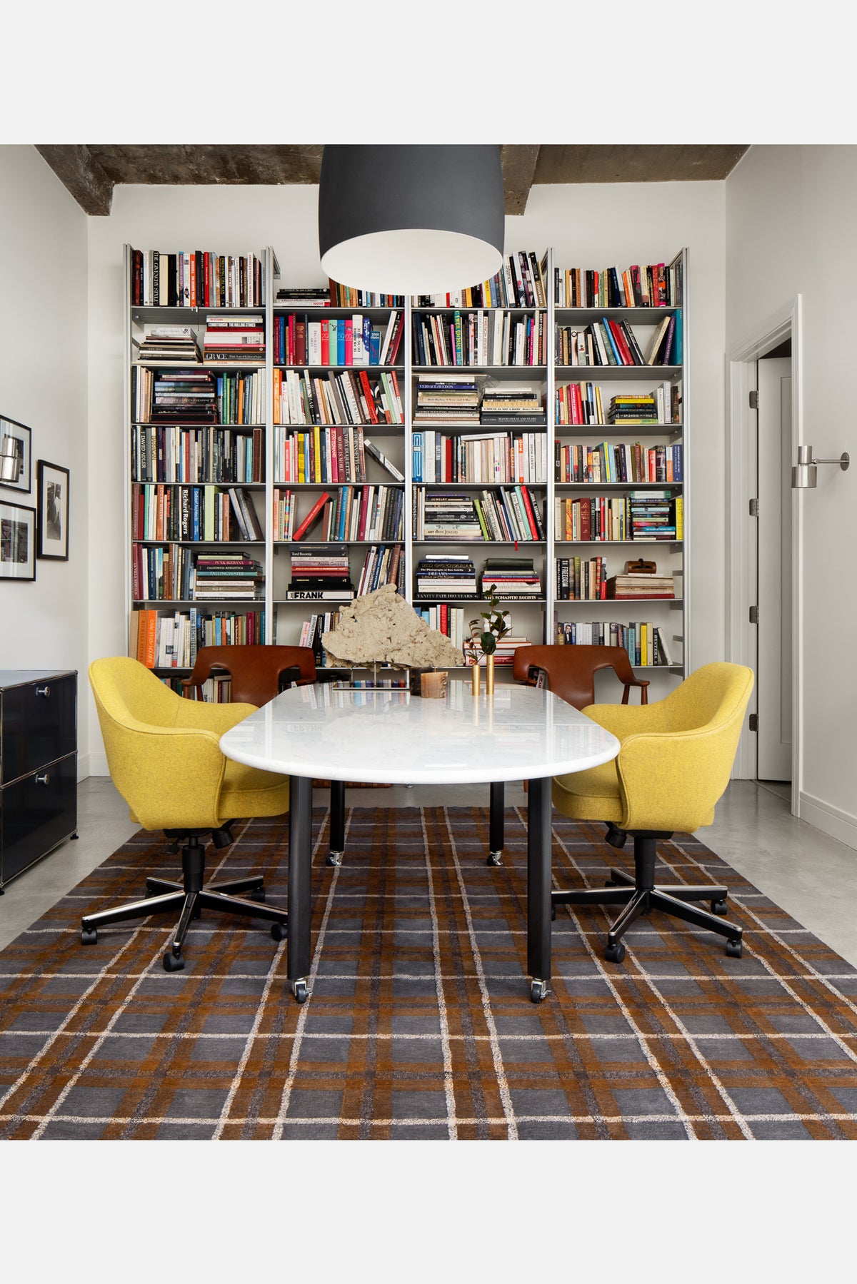 Plaid in Grey Cognac