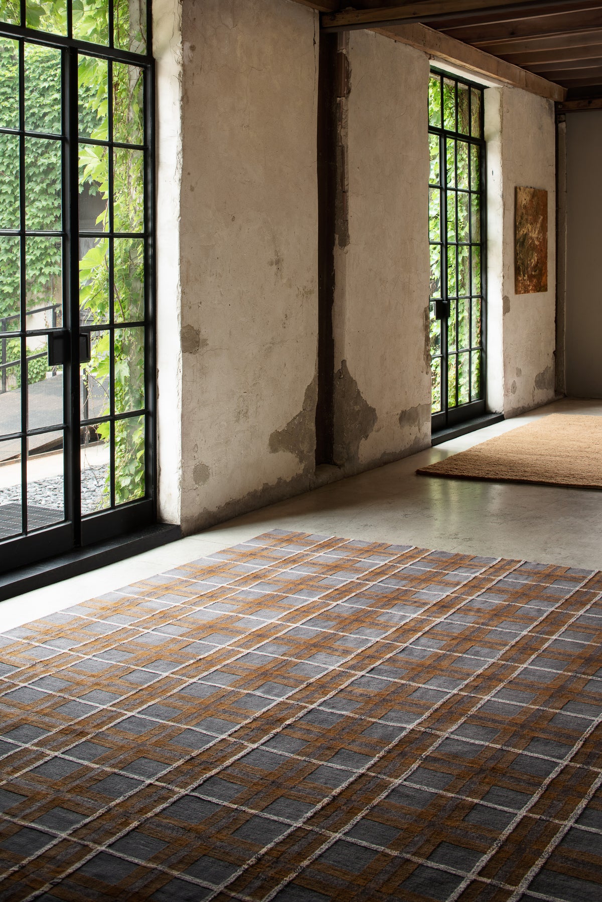 Plaid in Grey Cognac