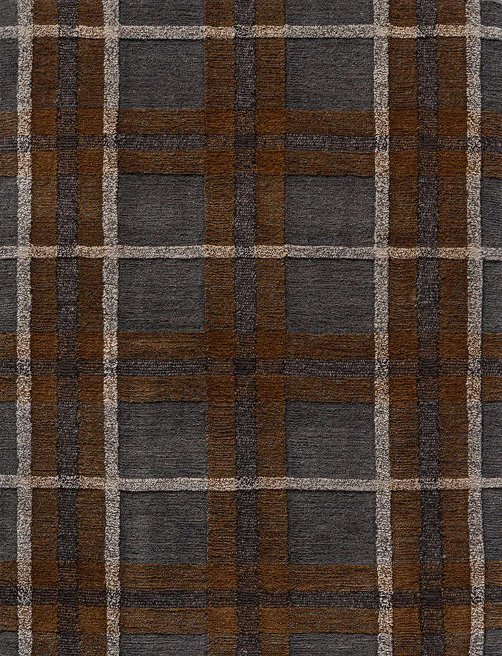 Plaid in Grey Cognac