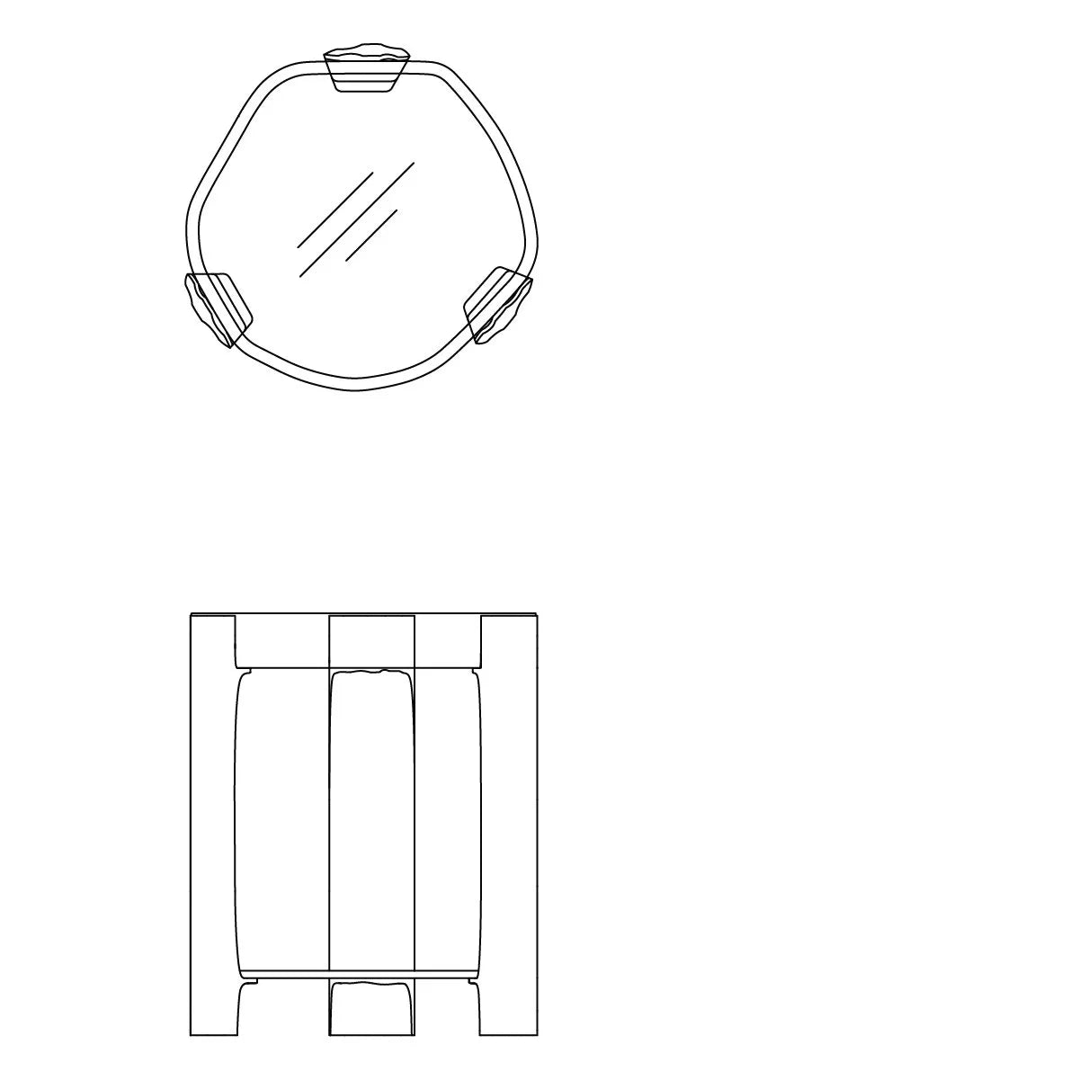 Tributary Occasional Table - Glass