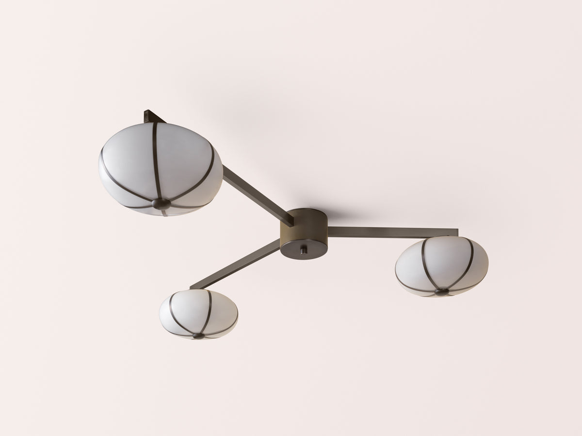 Rib Chandelier – 3 Flush Mount [DRAFT]