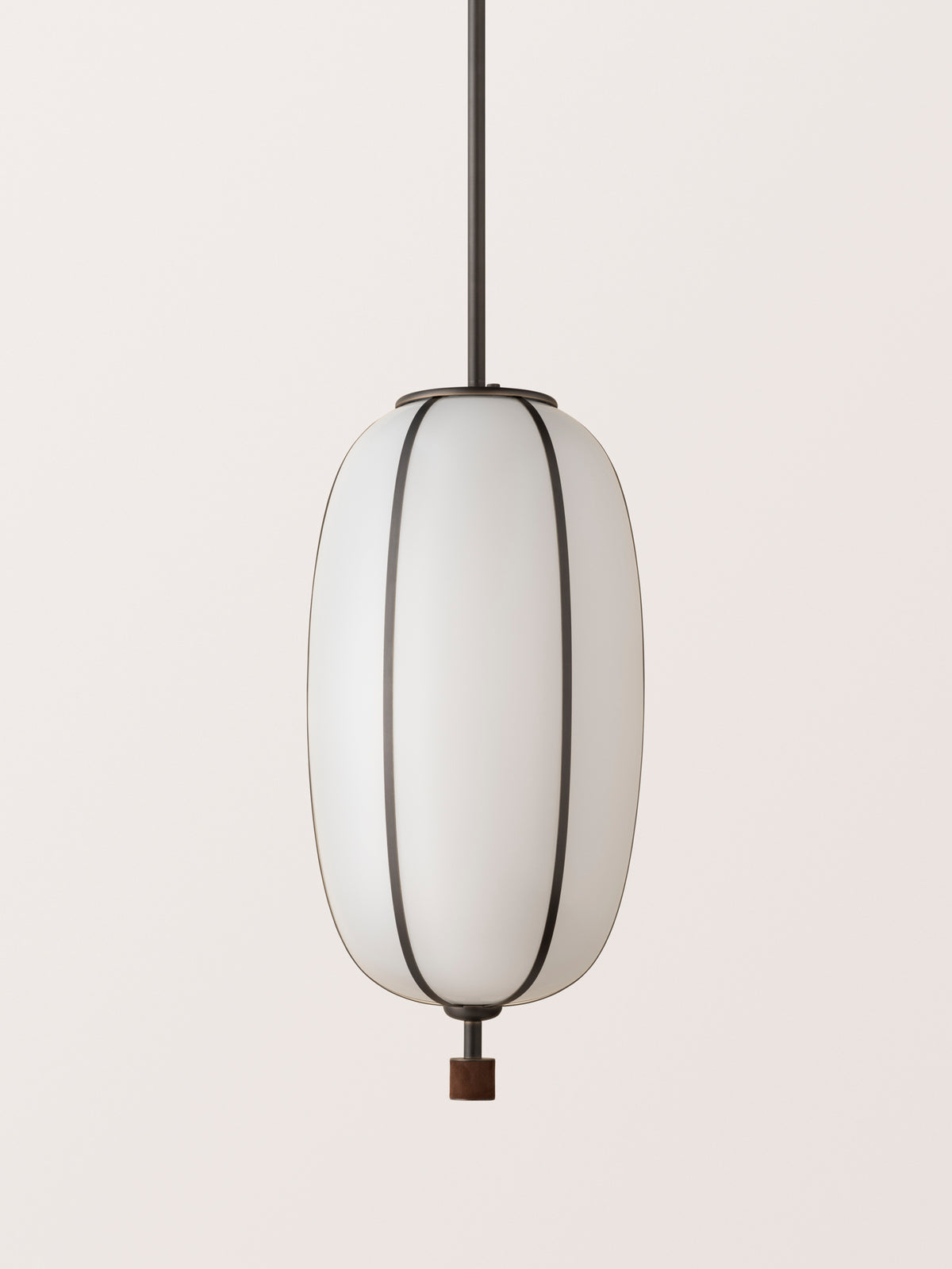 Rib Pendant – Small Ellipse