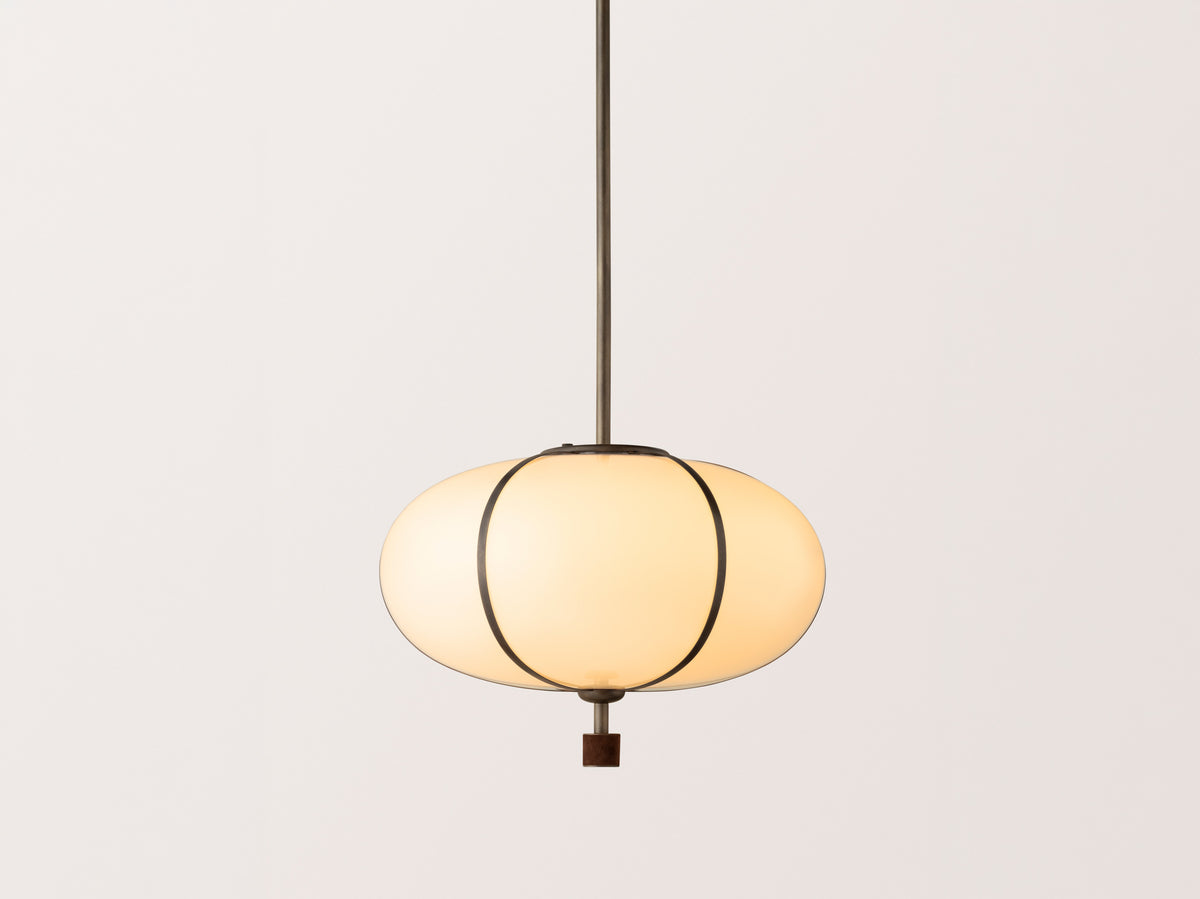 Rib Pendant – Large Ellipse