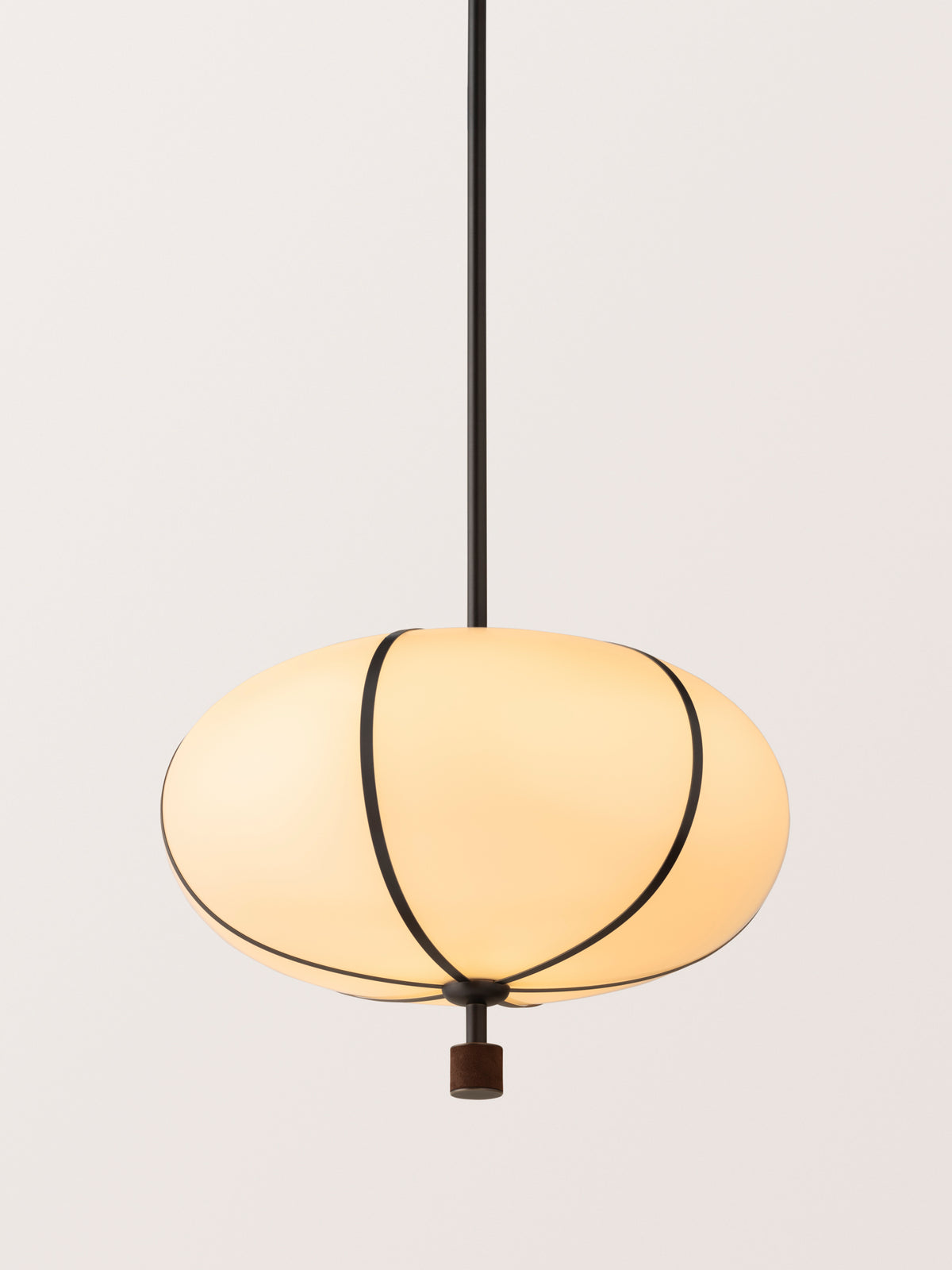 Rib Pendant – Small Ellipse