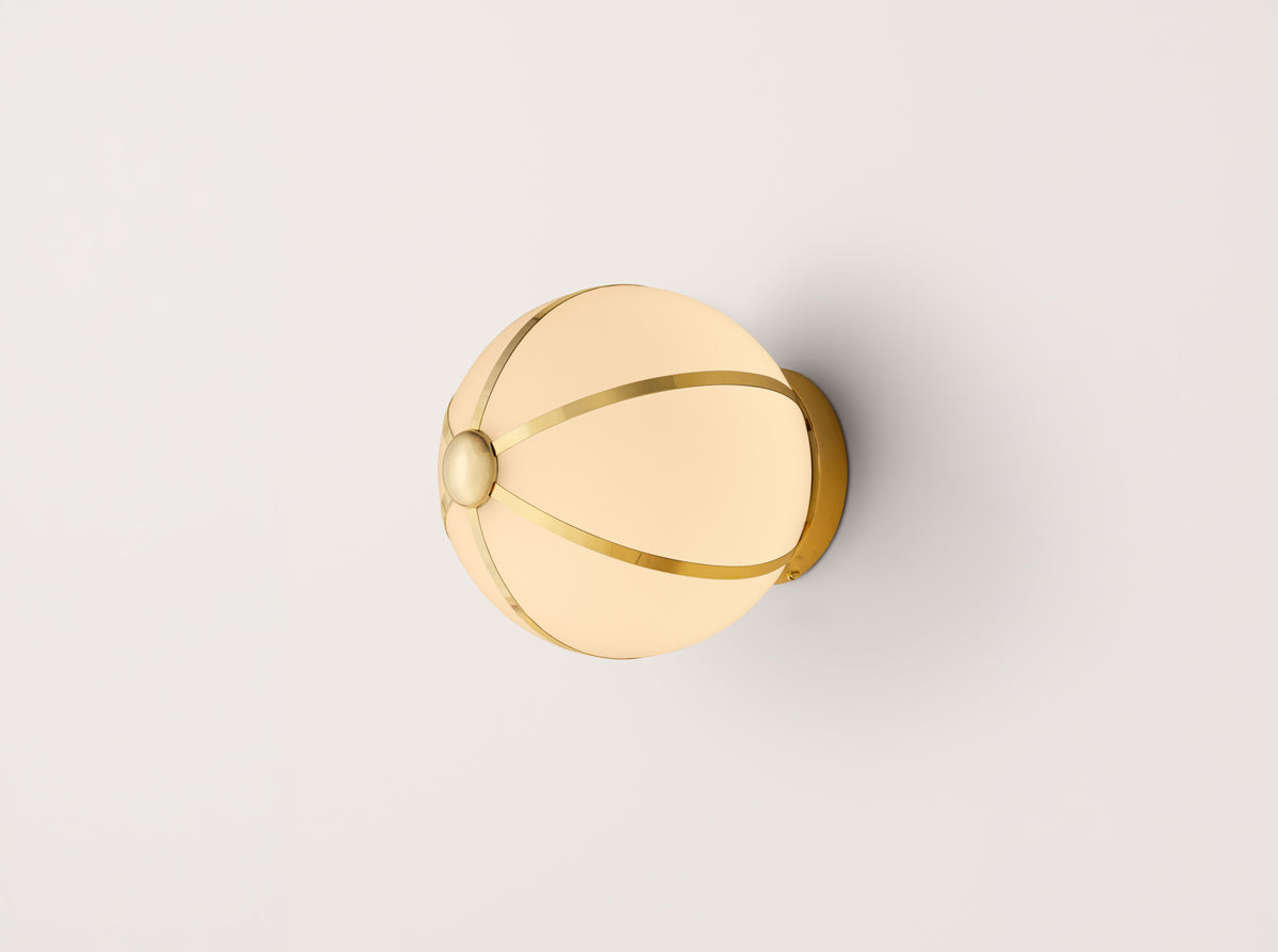 Rib Sconce – Small Sphere
