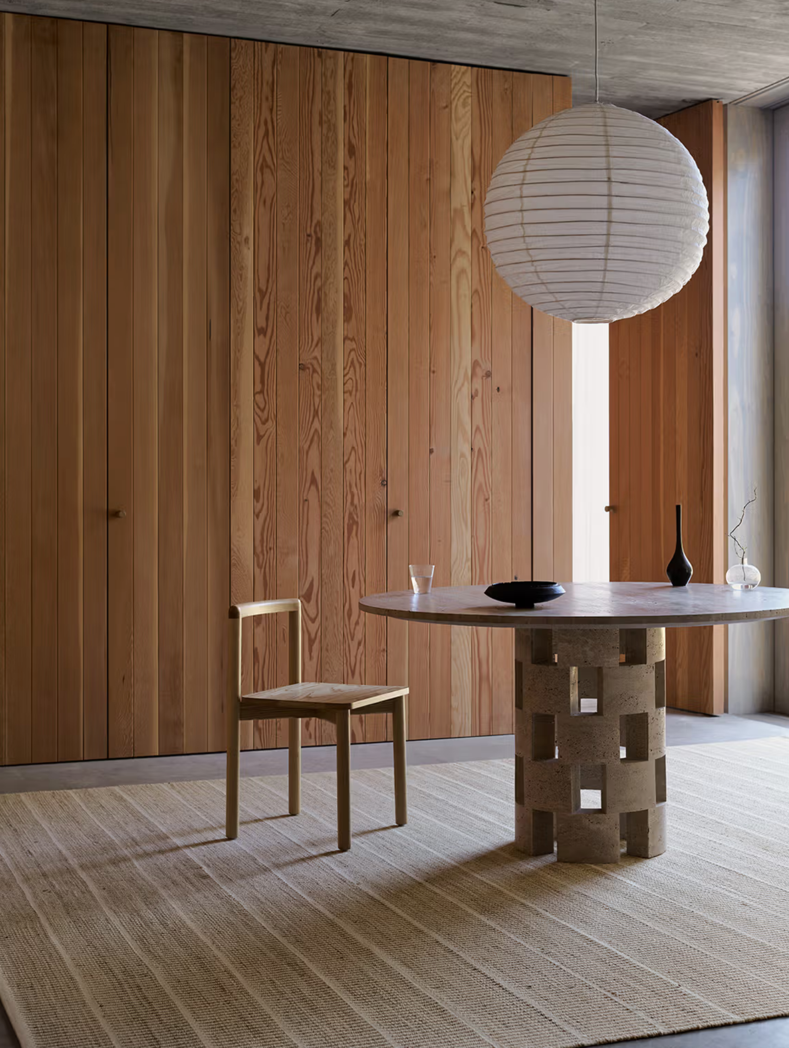 Trellis in Natural & White