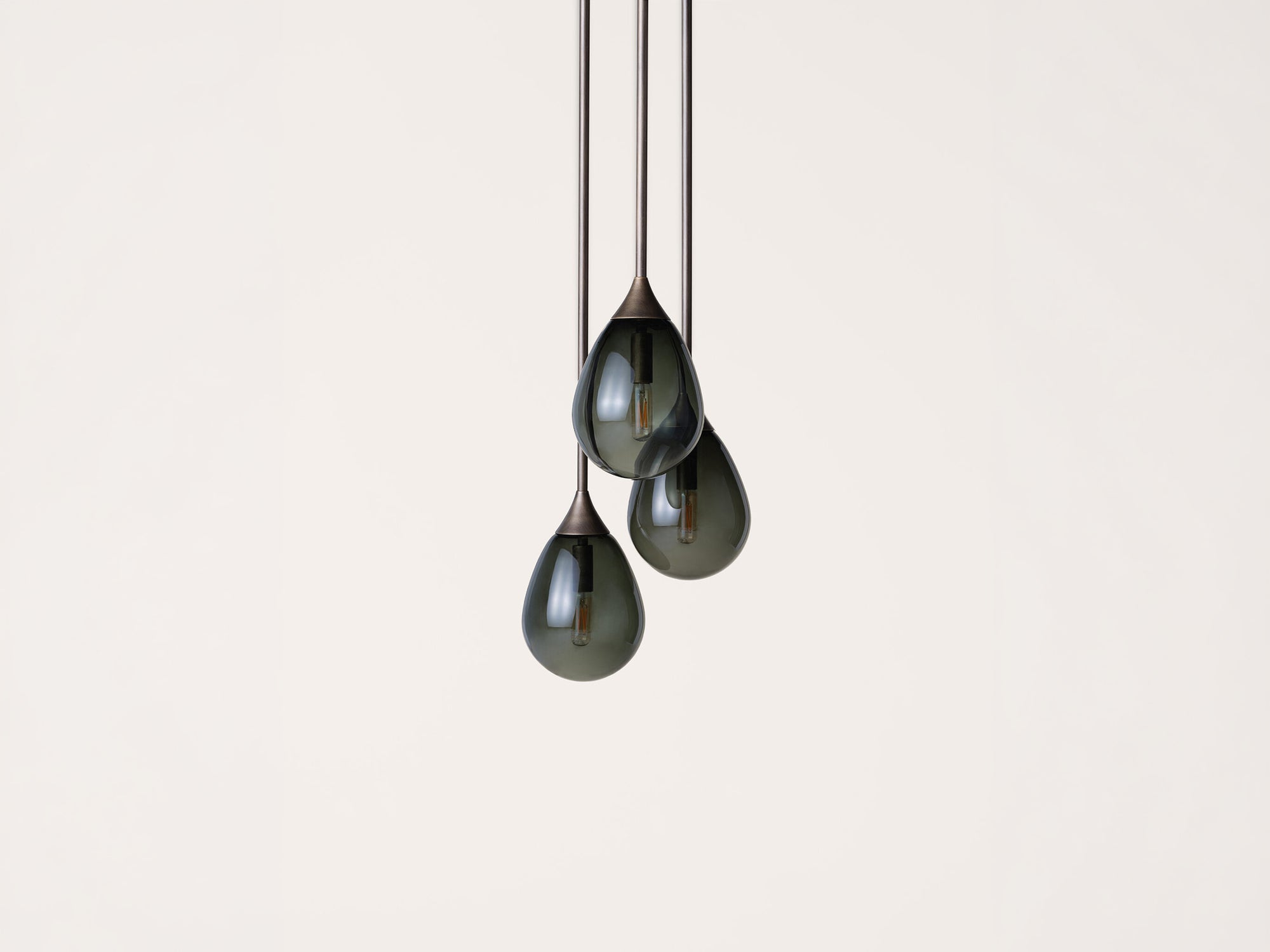 Small Teardrop Pendant – 3 Cluster