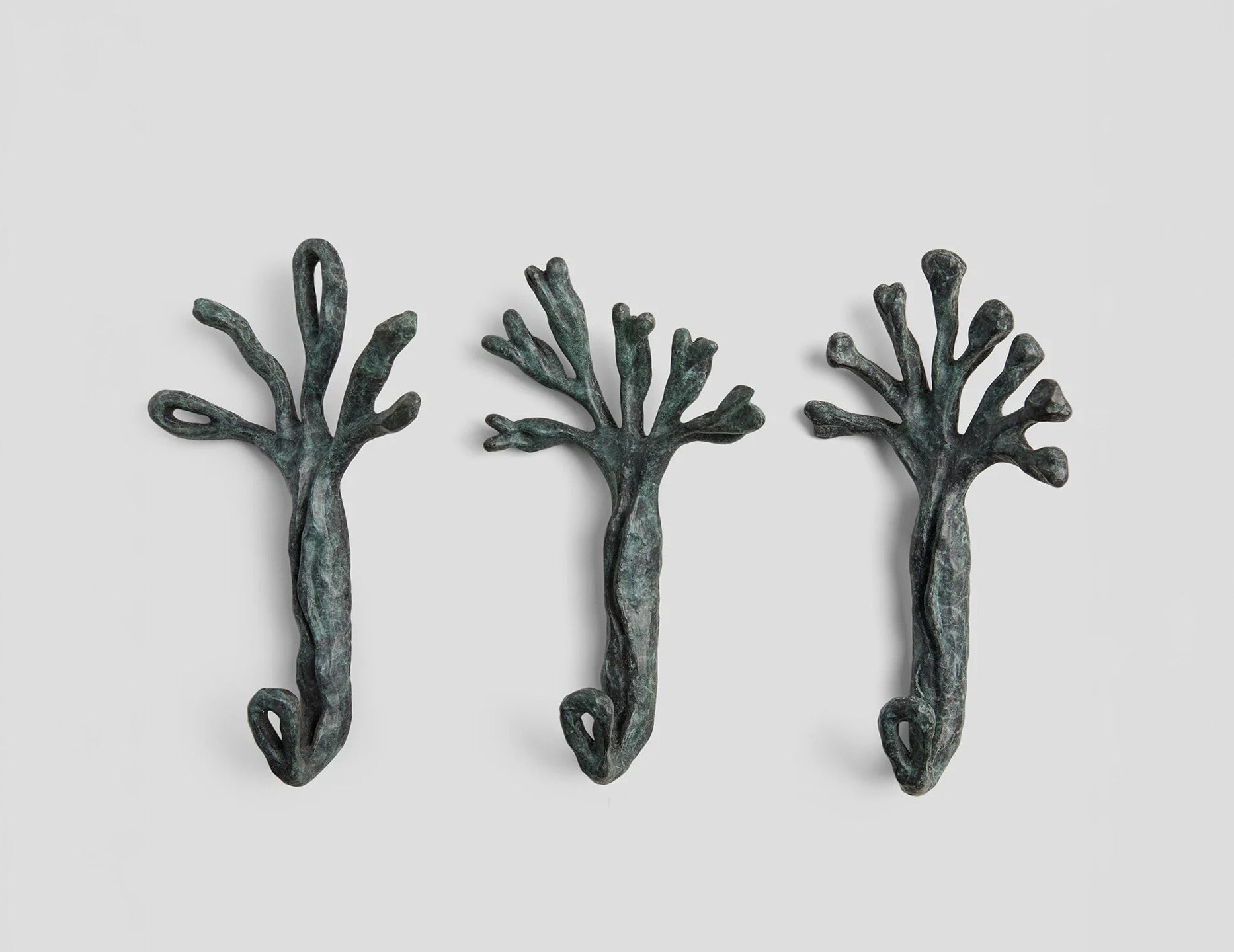 Sylva Hooks Set of 3 in Verdigris