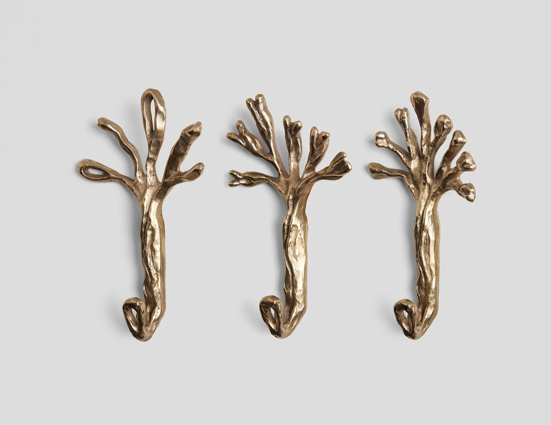 Sylva Hooks Set of 3 in Bronze