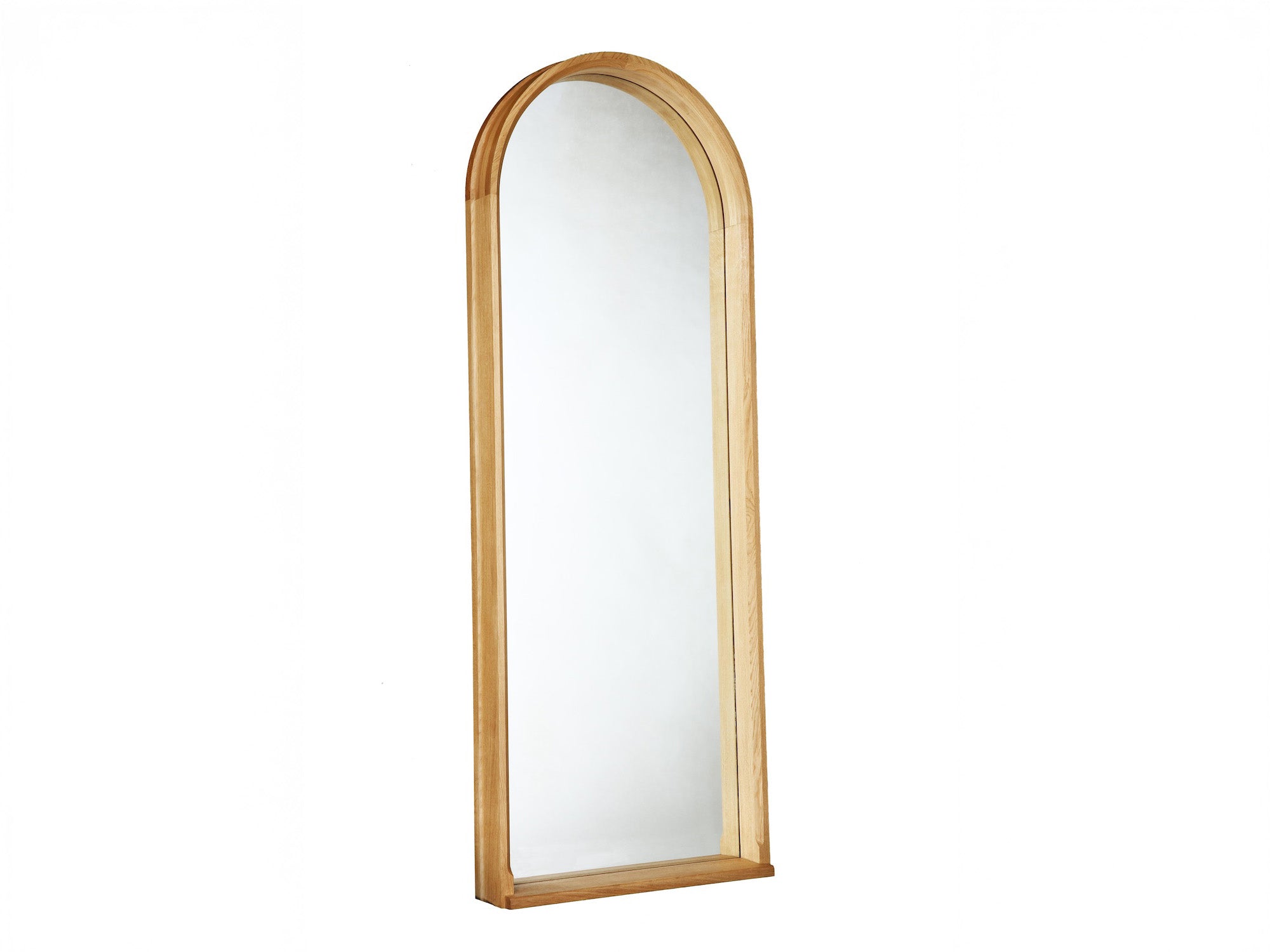 Leaning Oak Mirror